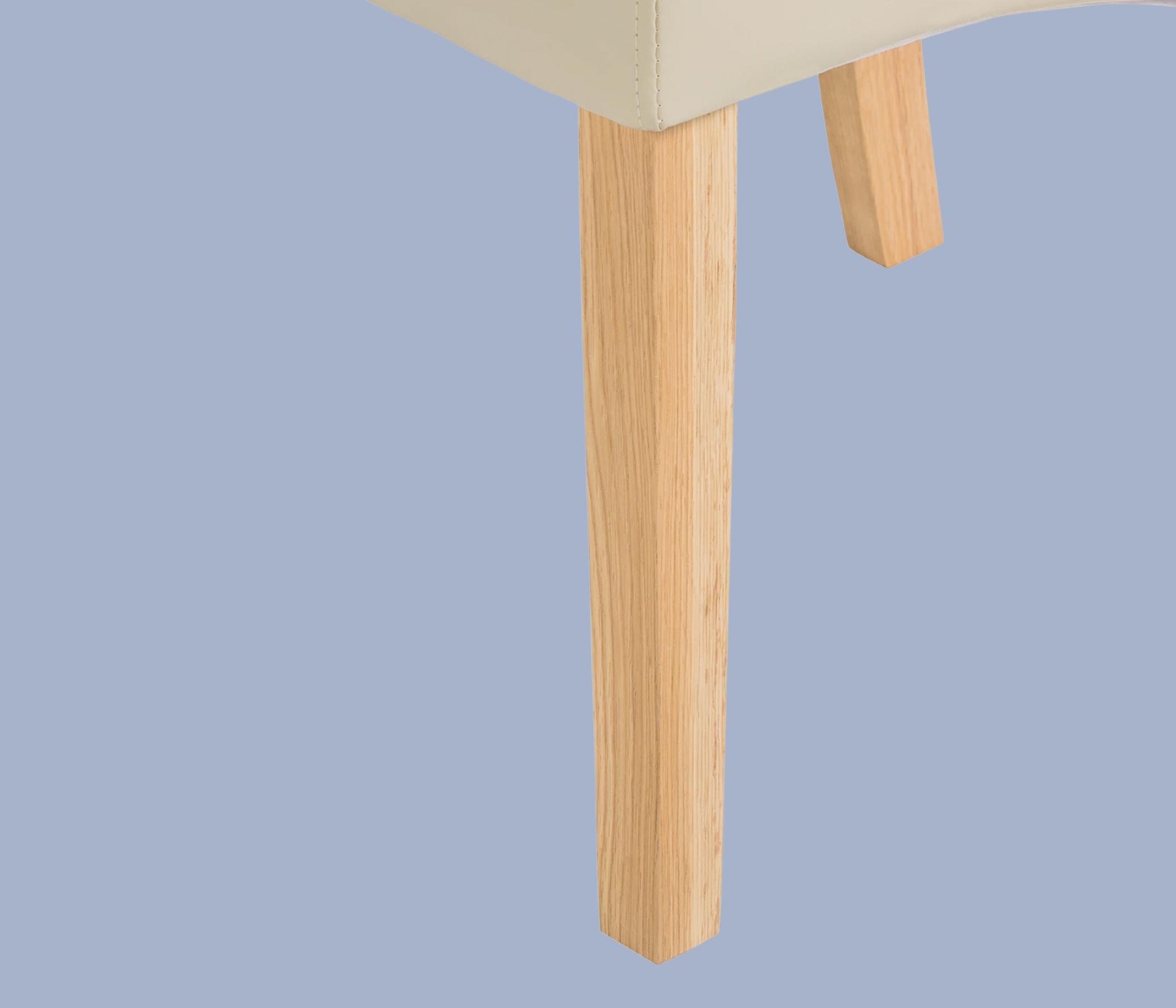 Polsterstuhl Nello I Creme 2er Set