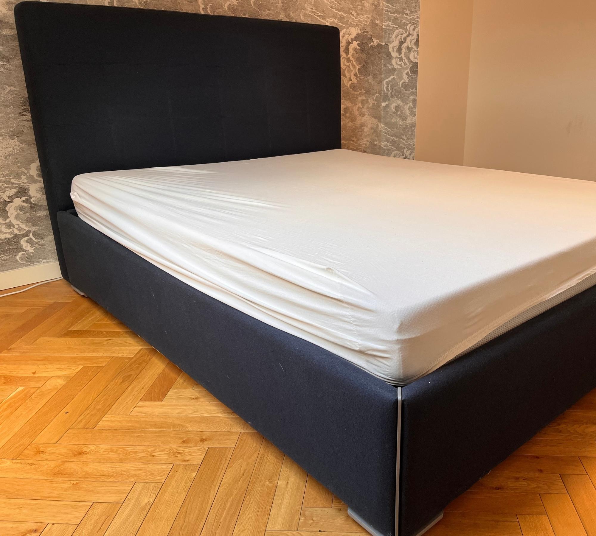 Mezzo Bett Lux Felt Bezug Blau inkl. Lattenrost