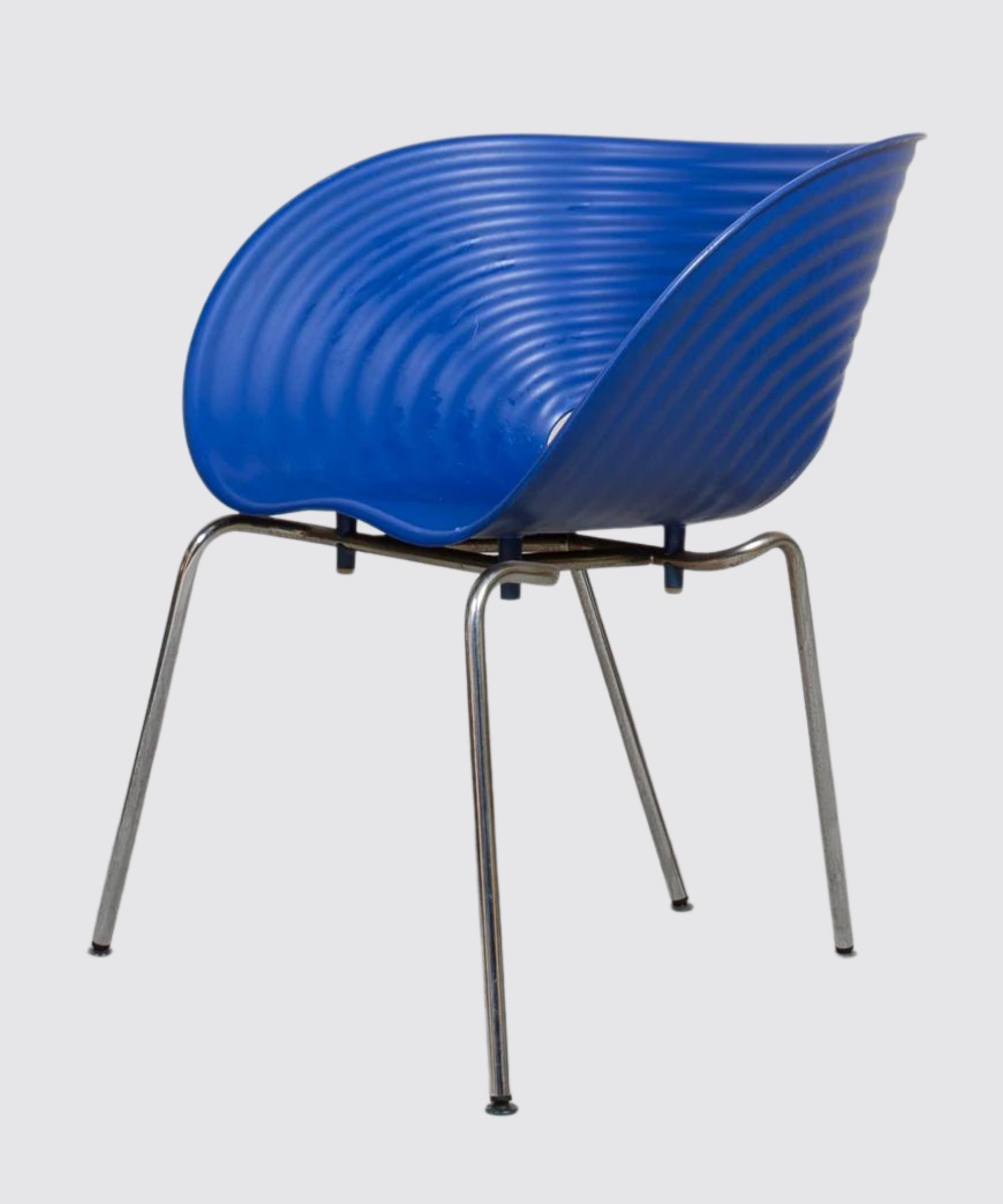 Vitra Tom Vac Stuhl Blau