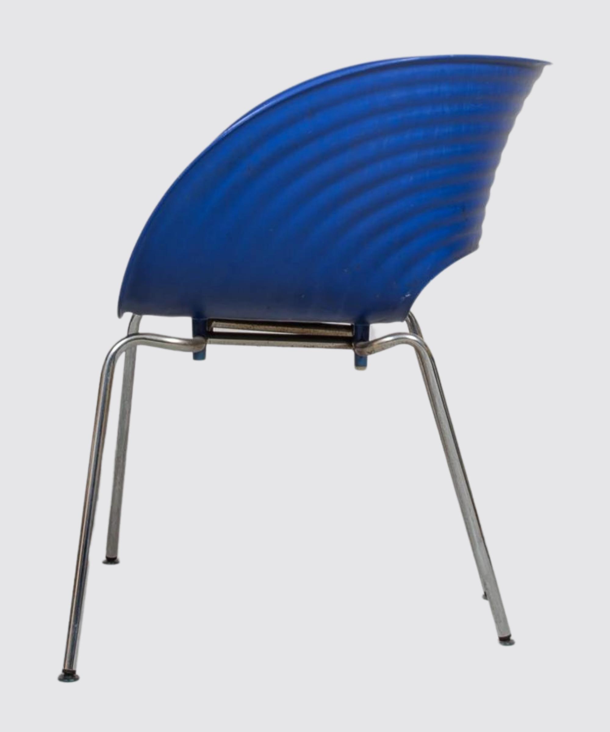 Vitra Tom Vac Stuhl Blau