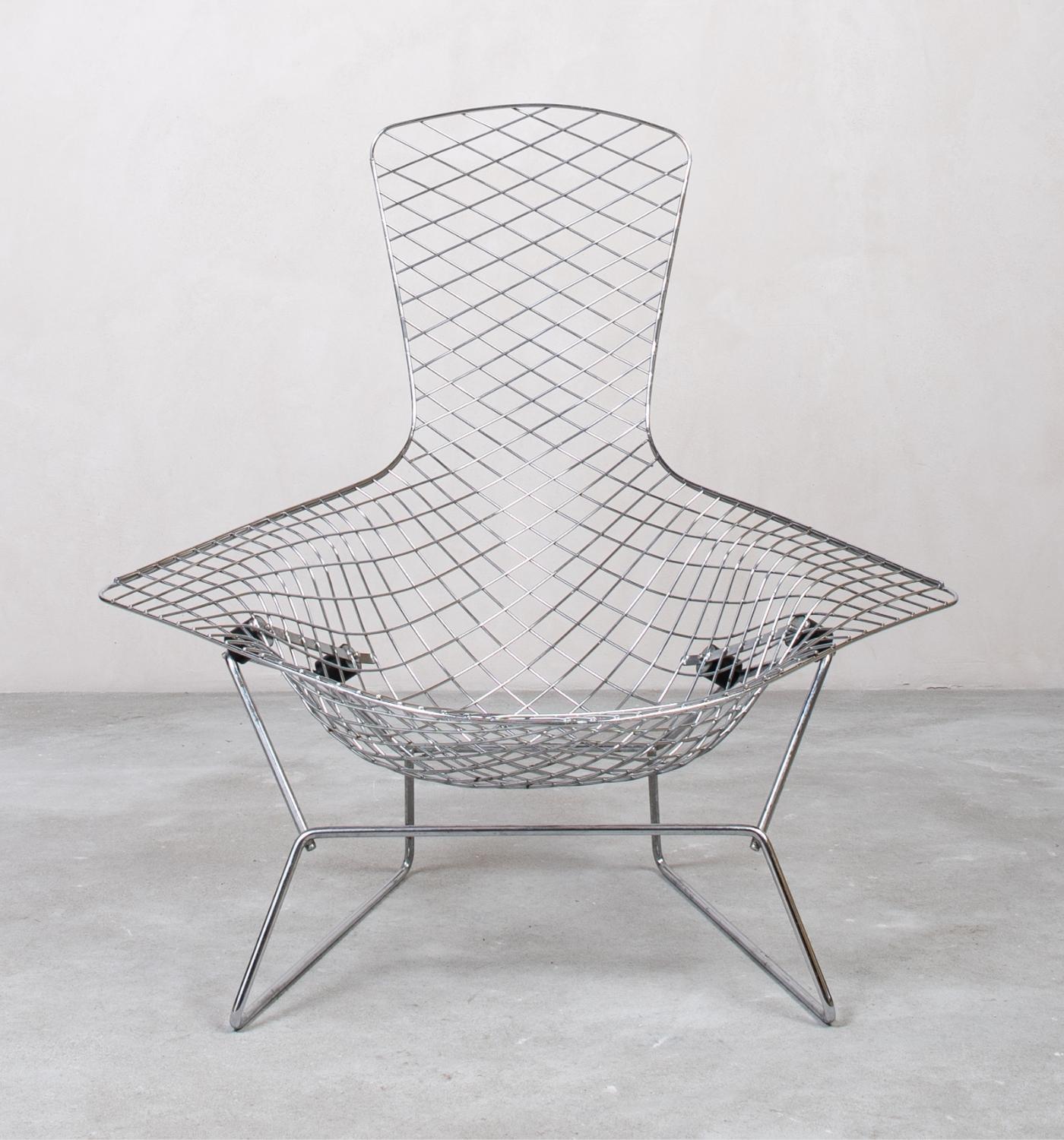 Bertoia Bird Chair aus Metall