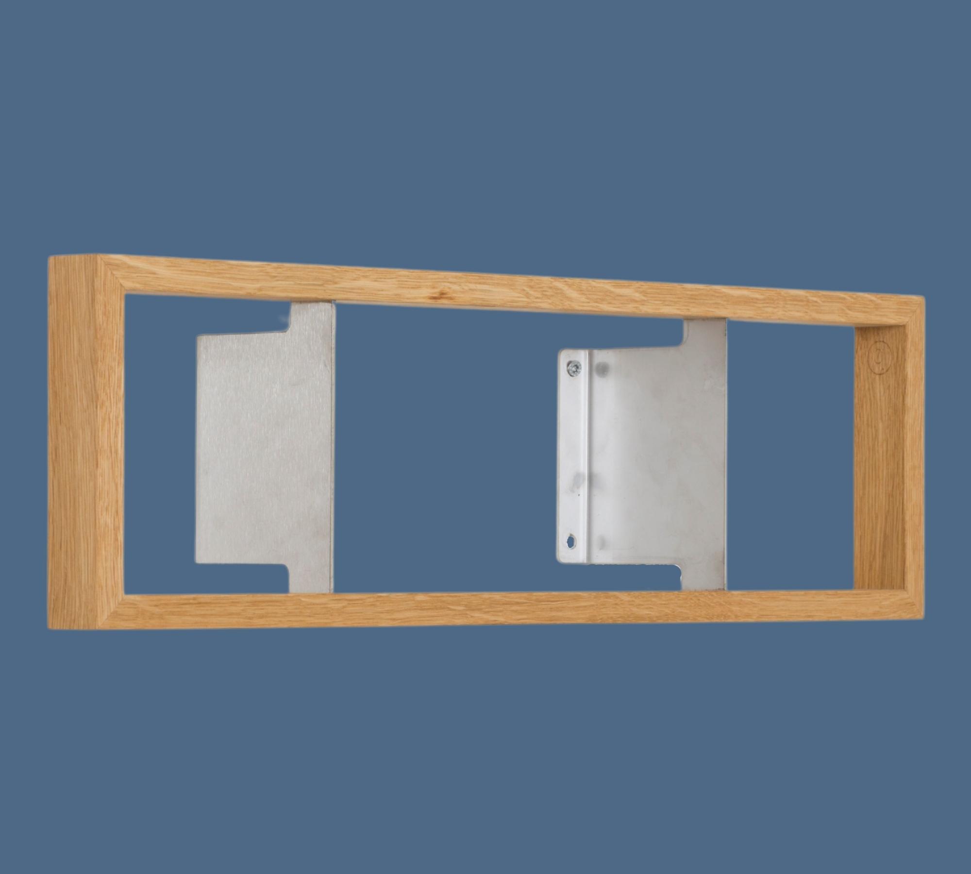 CD-Regal mit Eichenrahmen b-cd2 Dunkel