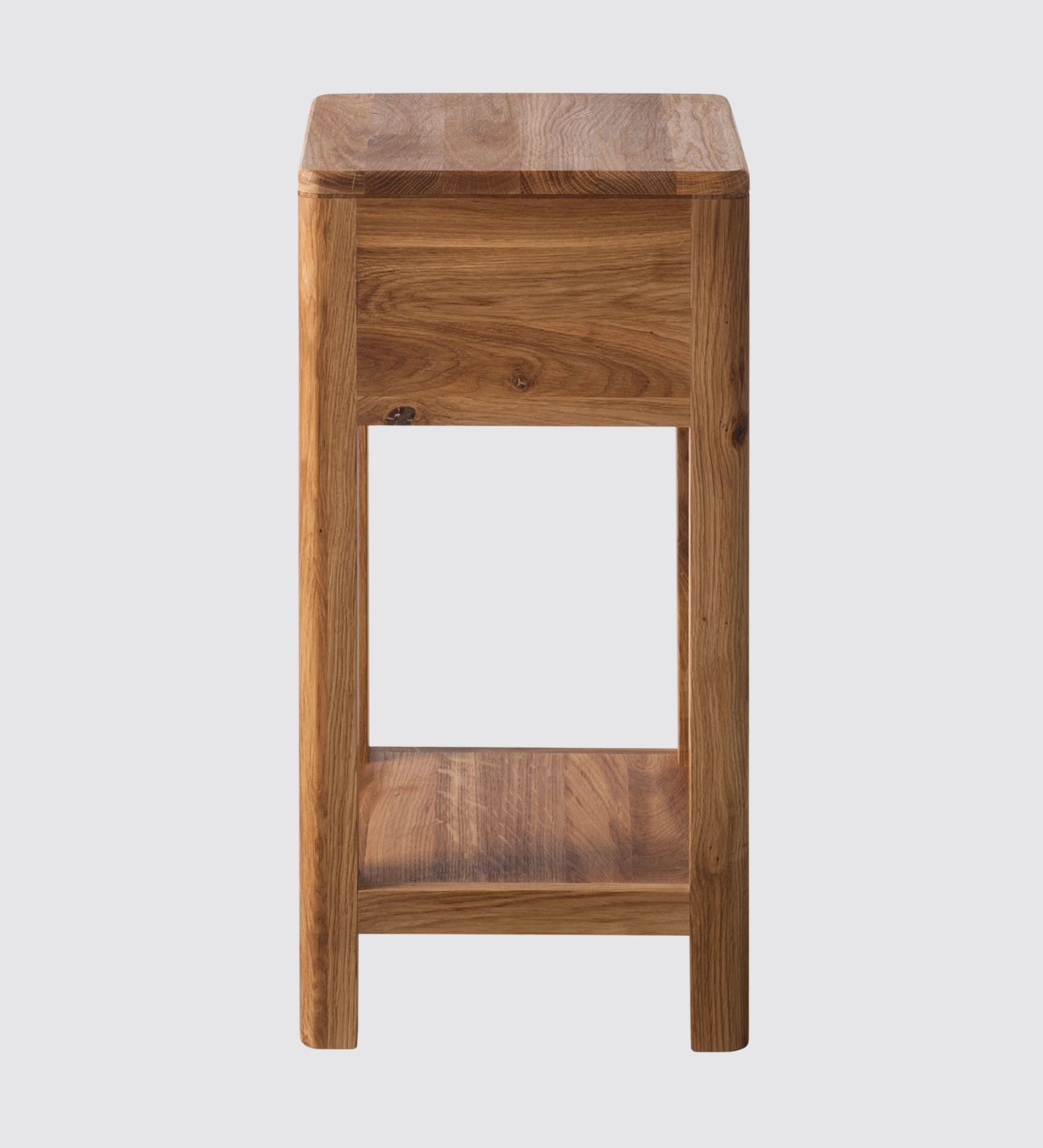 Beistelltisch Anamur I Eiche massiv Eiche Höhe: 60 cm