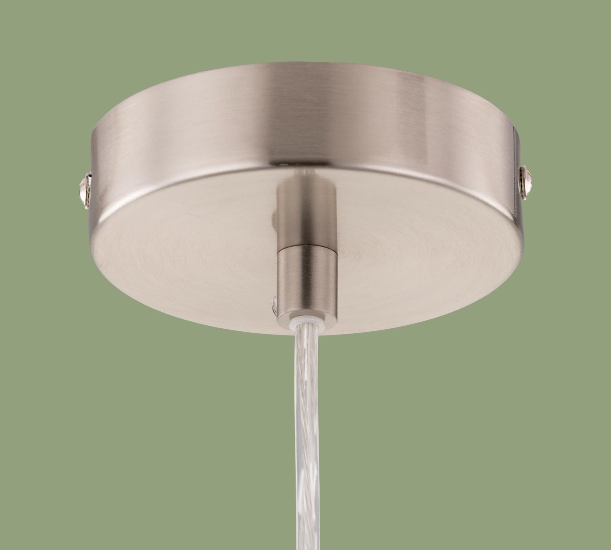Glass pendant lamp champagne colored