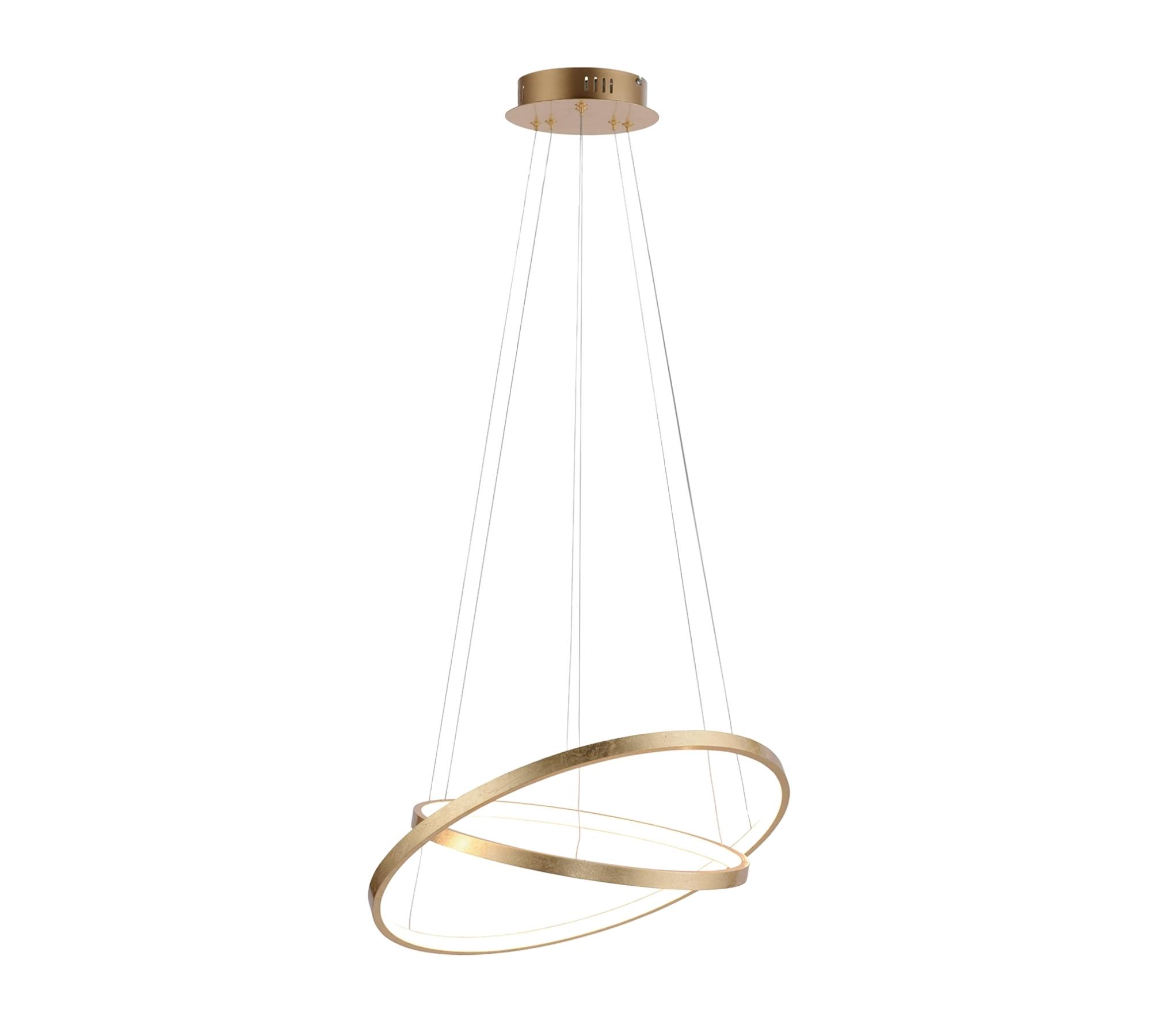 LED pendant lamp Double Circle Gold