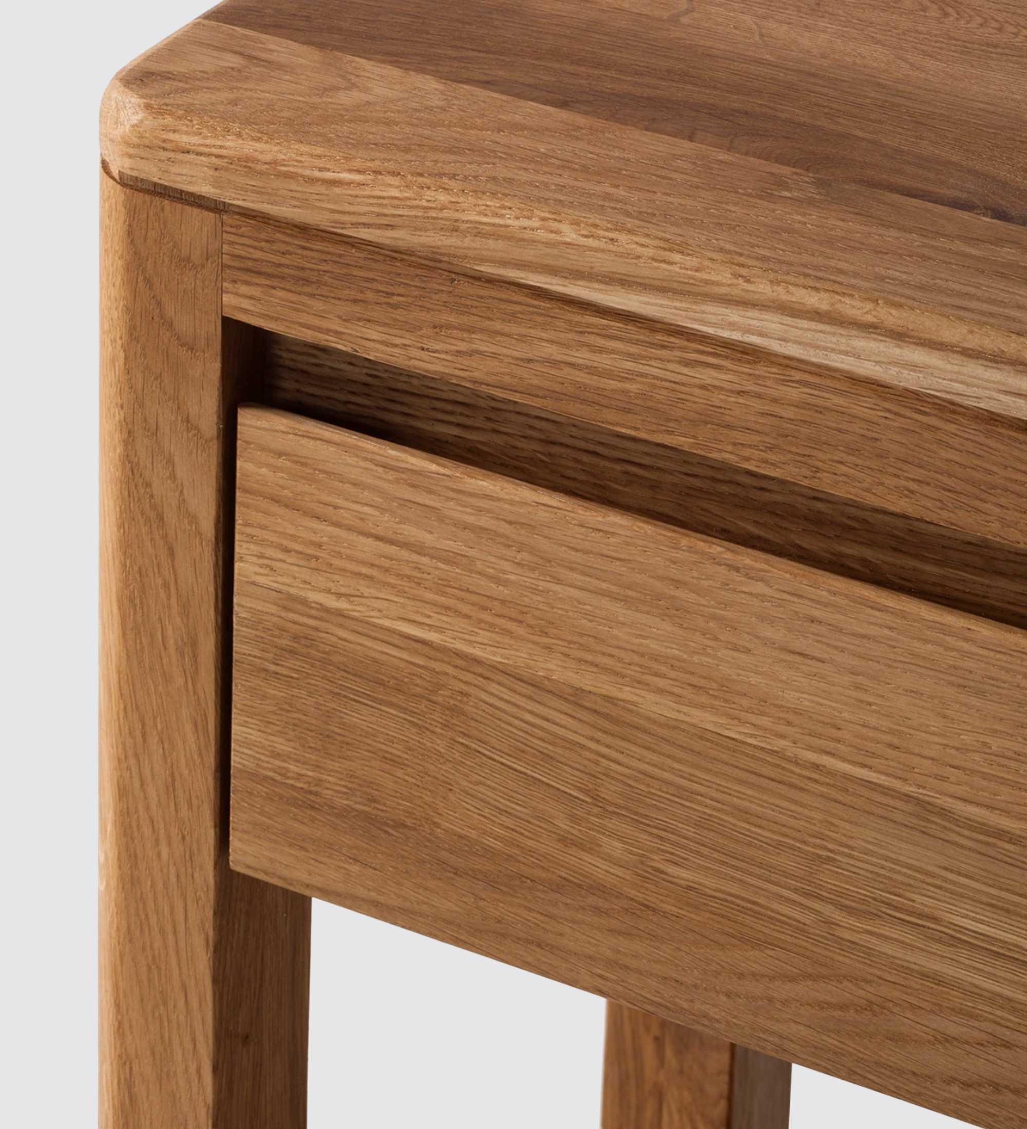 Beistelltisch Anamur I Eiche massiv Eiche Höhe: 60 cm