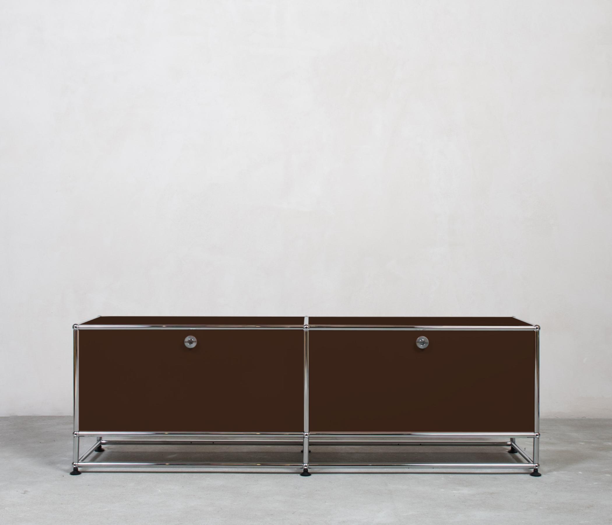 USM Haller Sideboard 2x1 Fächer Braun