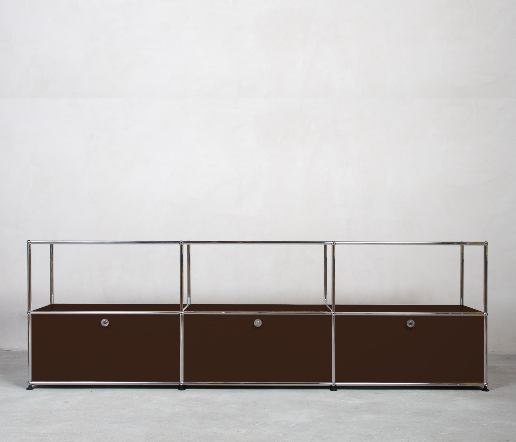 USM Haller Sideboard 3x2 Fächer offen Braun