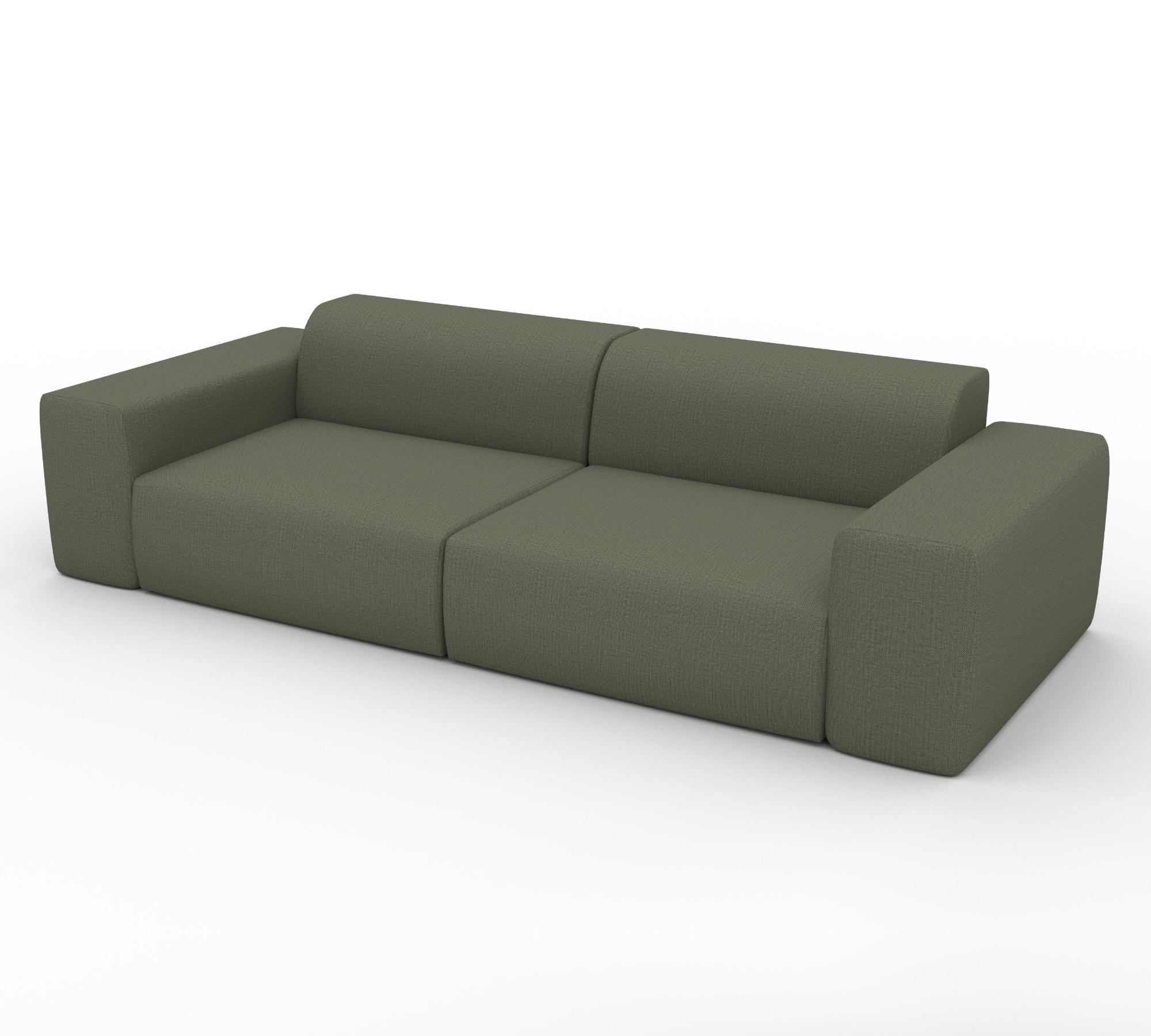 Minimalistisches Schlafsofa PYLLOW Sofa Olivgrün