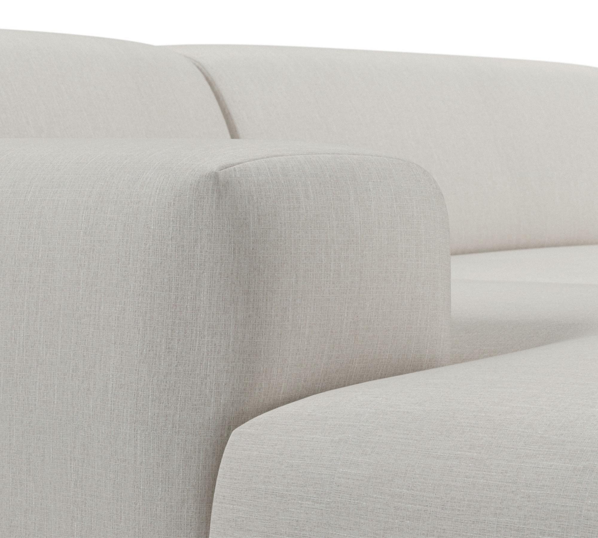 2-Sitzer Sofa Karen Récamiere Links Beige