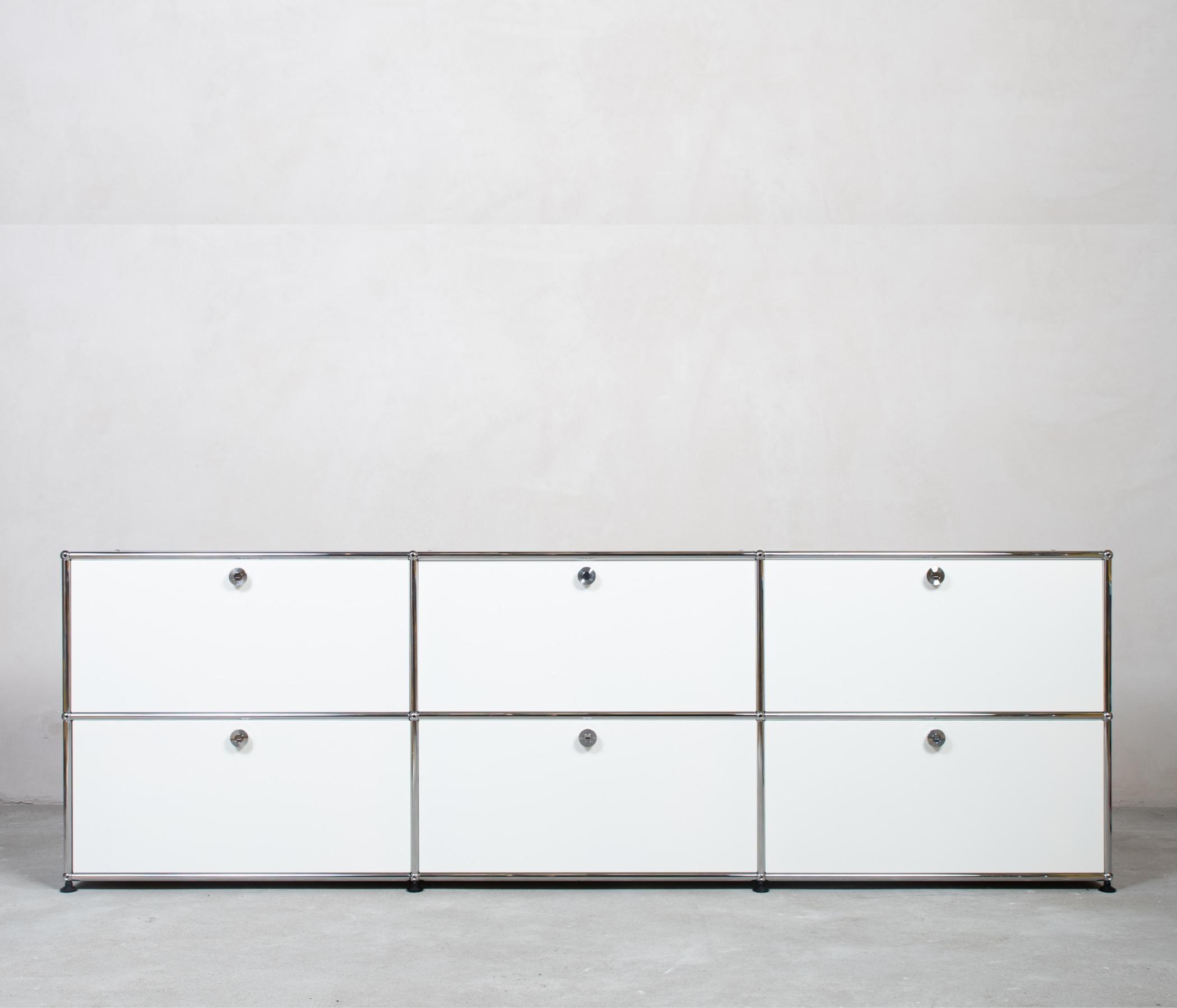 USM Haller Sideboard 3x2 Fächer Reinweiß