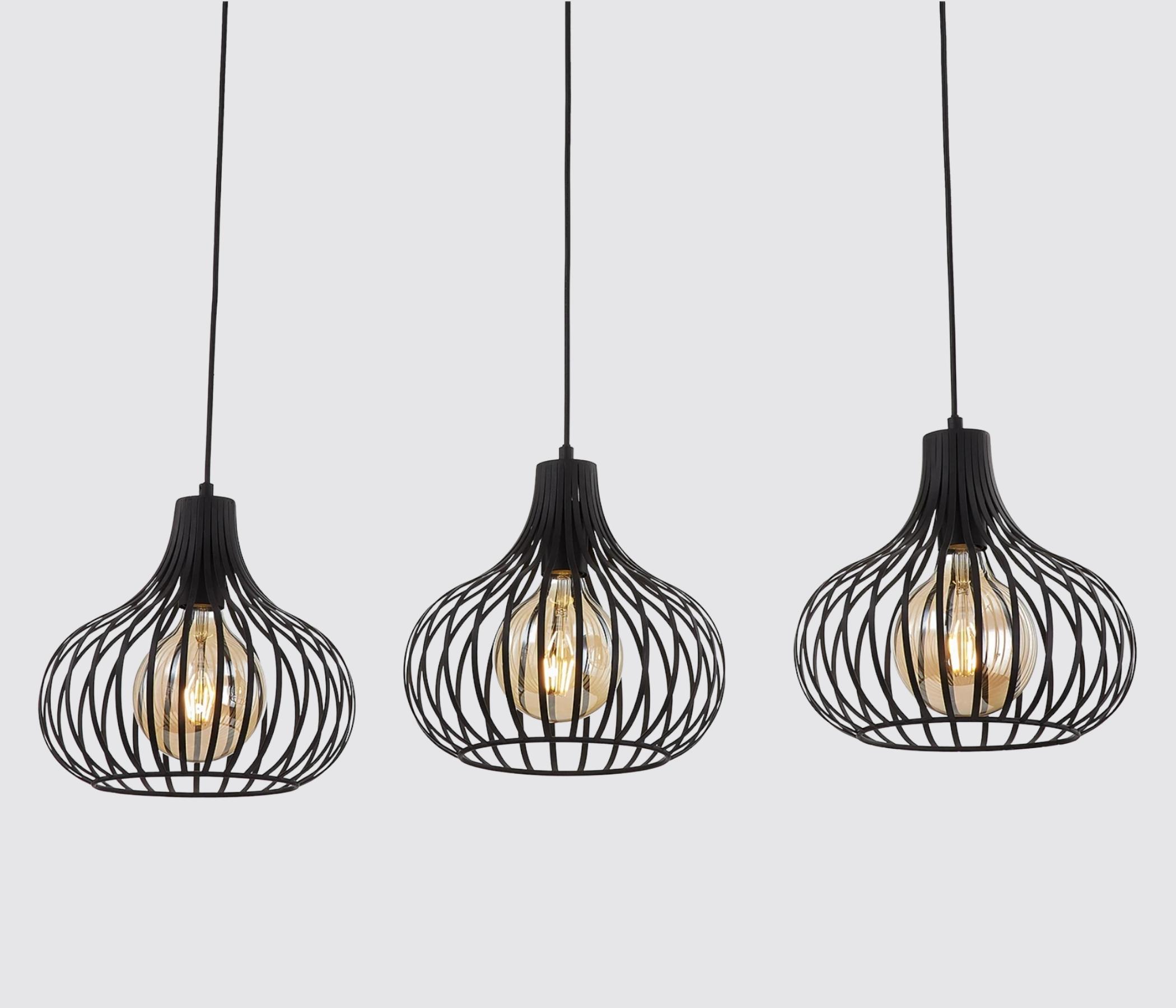 Pendant lamp metal black
