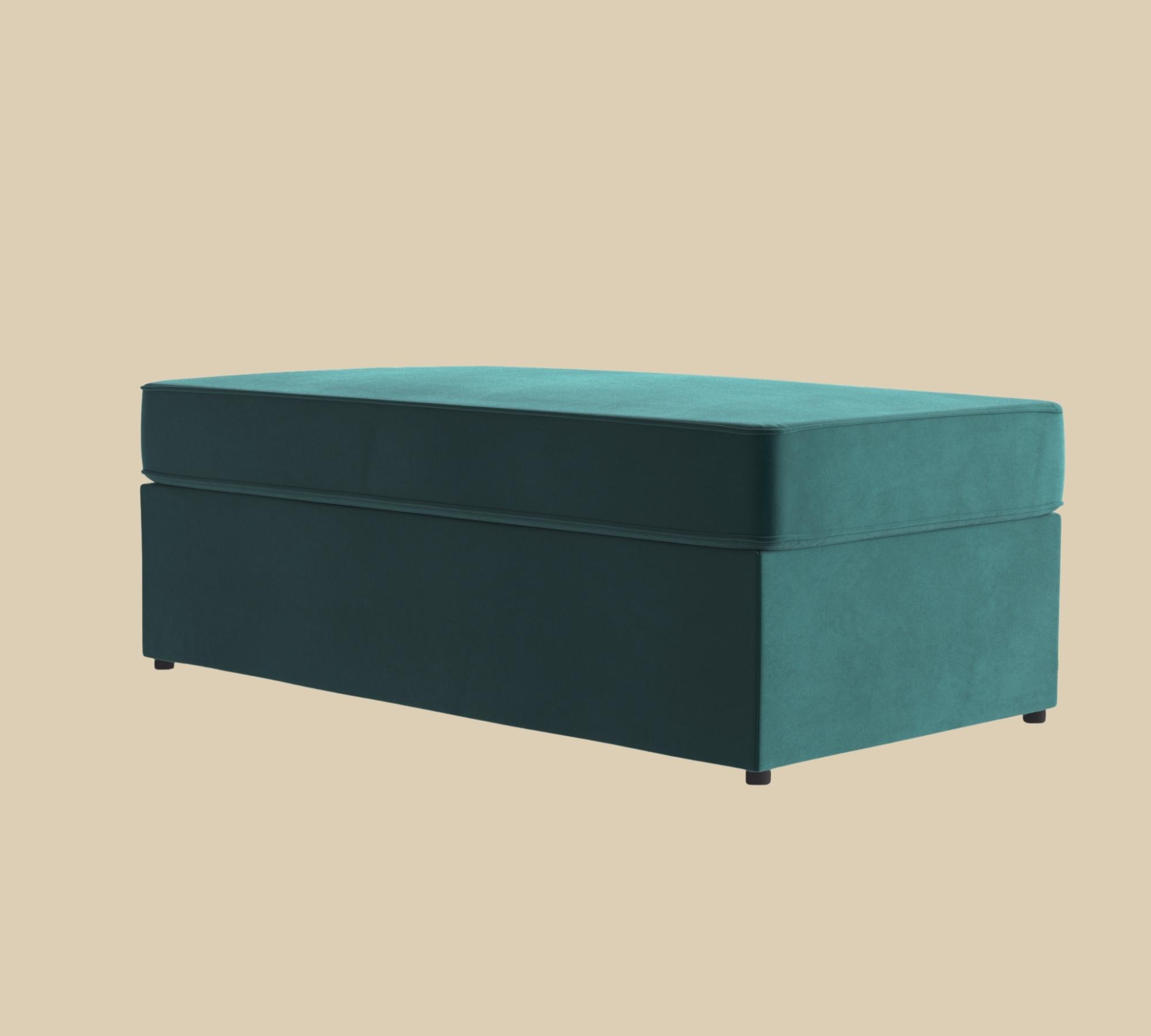 Wandelbare Sitzbank mit Klappbett 120x190cm Türkis