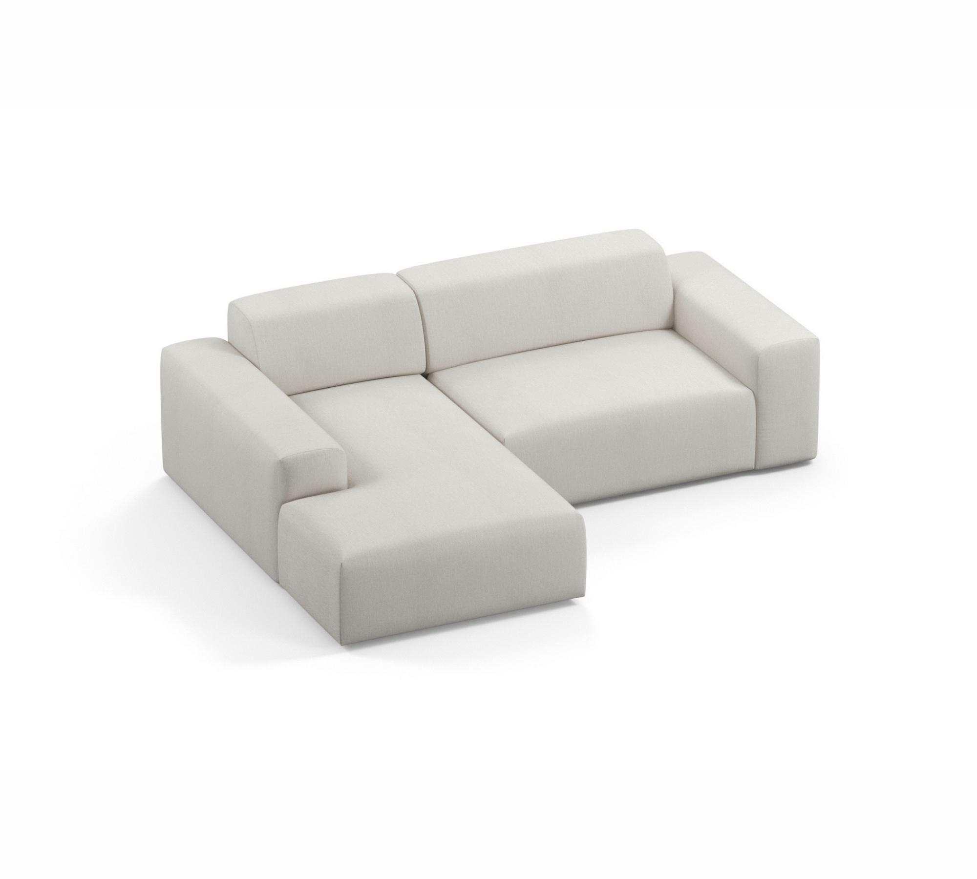 2-Sitzer Sofa Karen Récamiere Links Beige