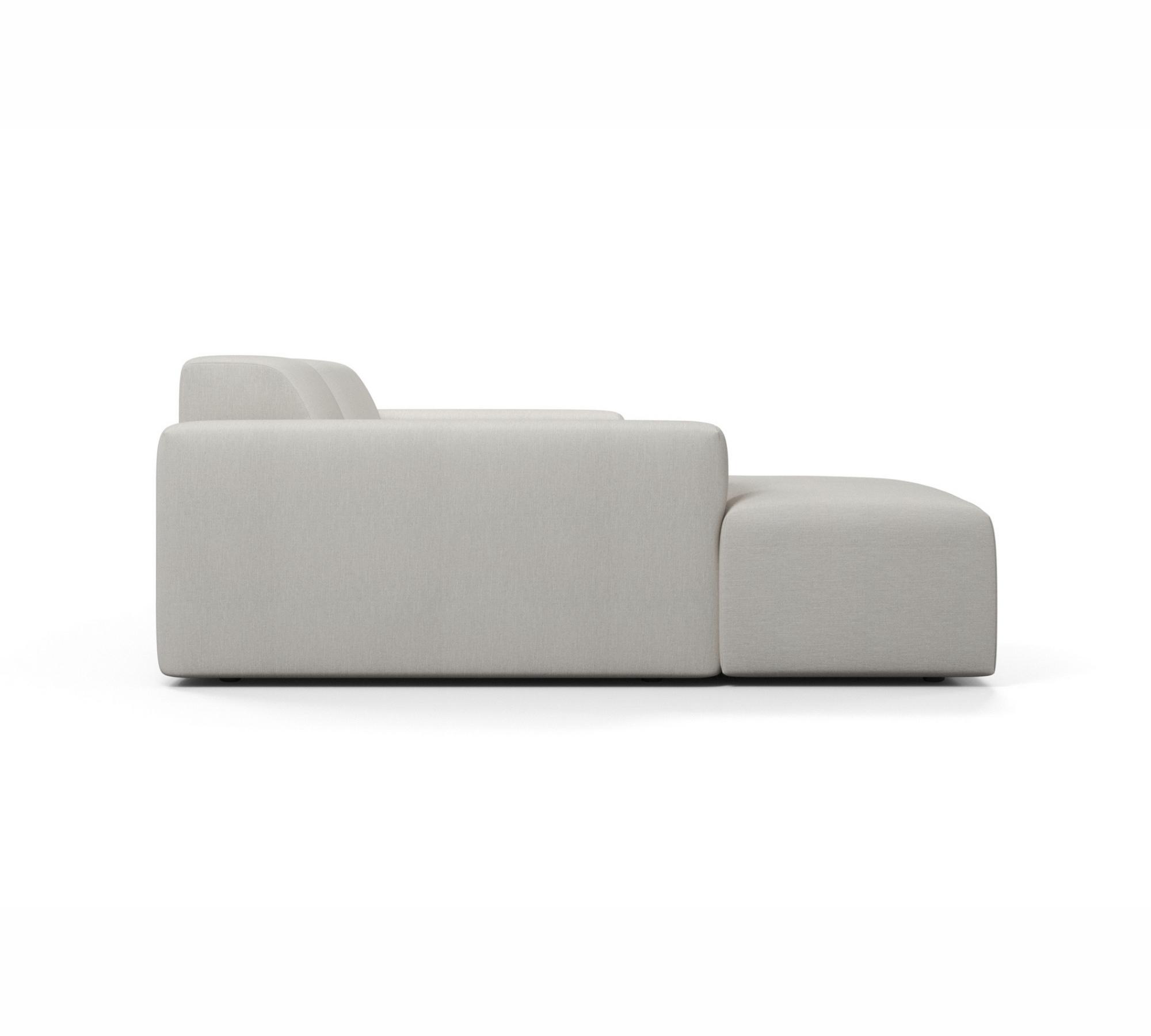 2-Sitzer Sofa Karen Récamiere Links Beige