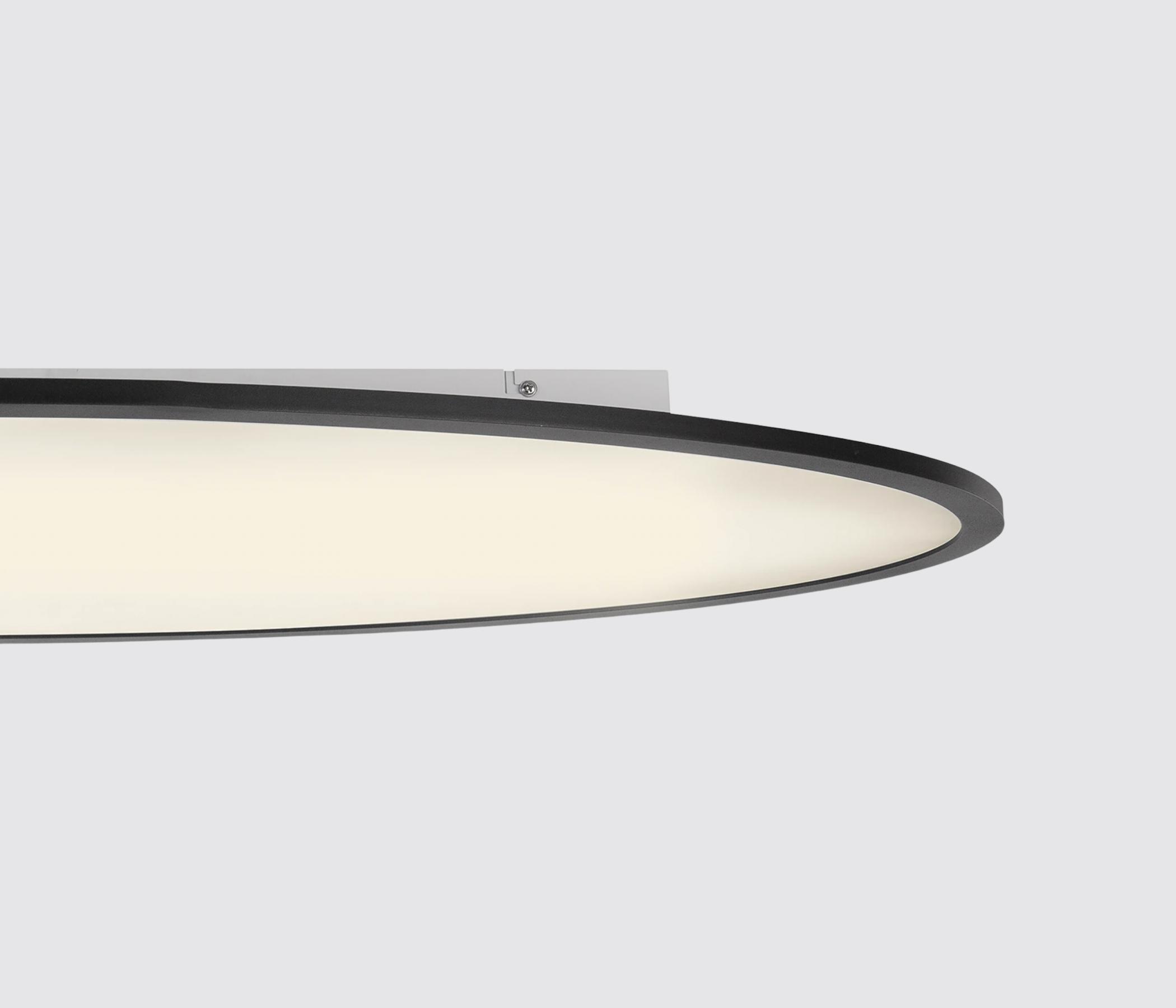 Simplistische LED-Deckenleuchte oval