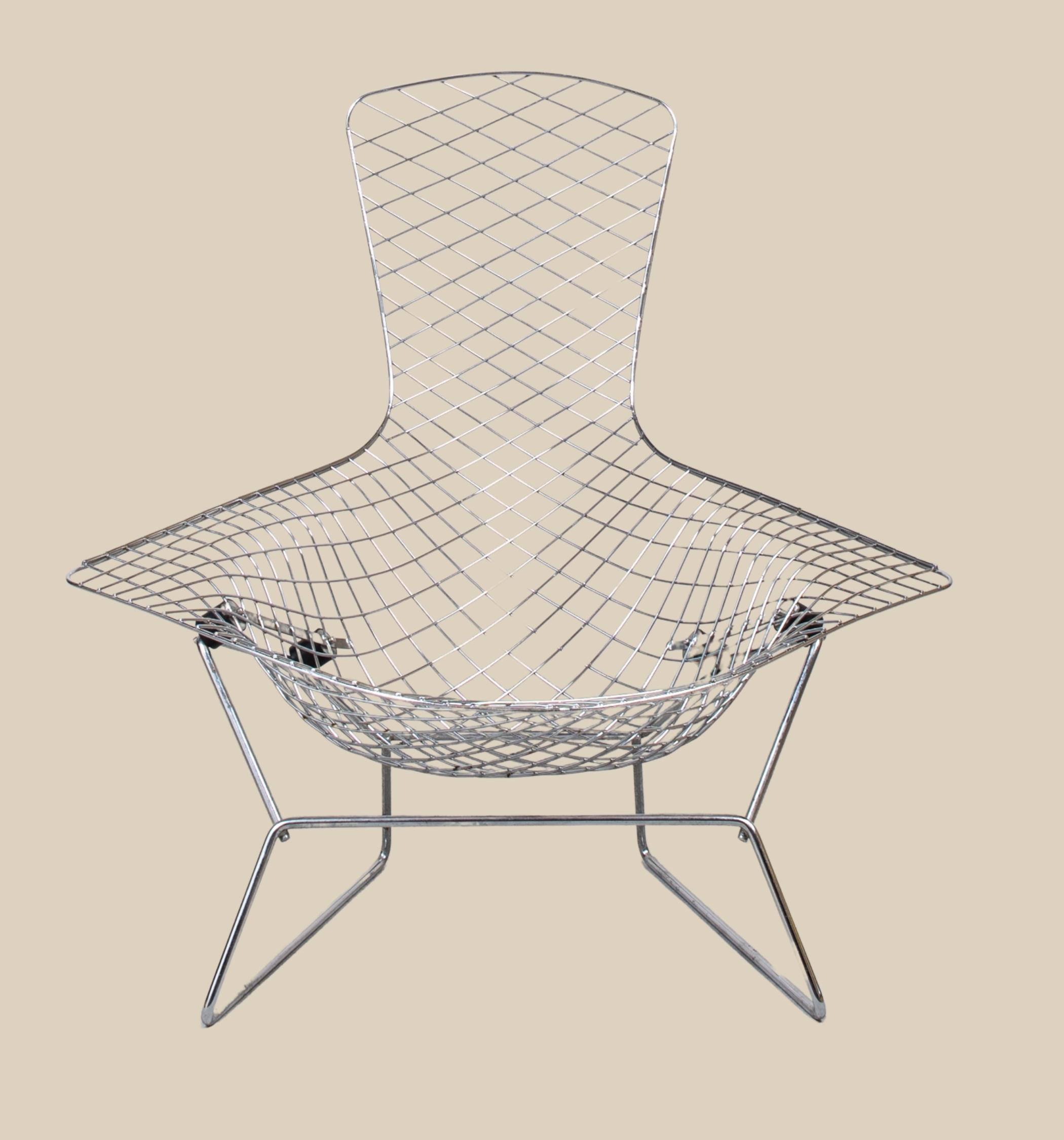 Bertoia Bird Chair aus Metall