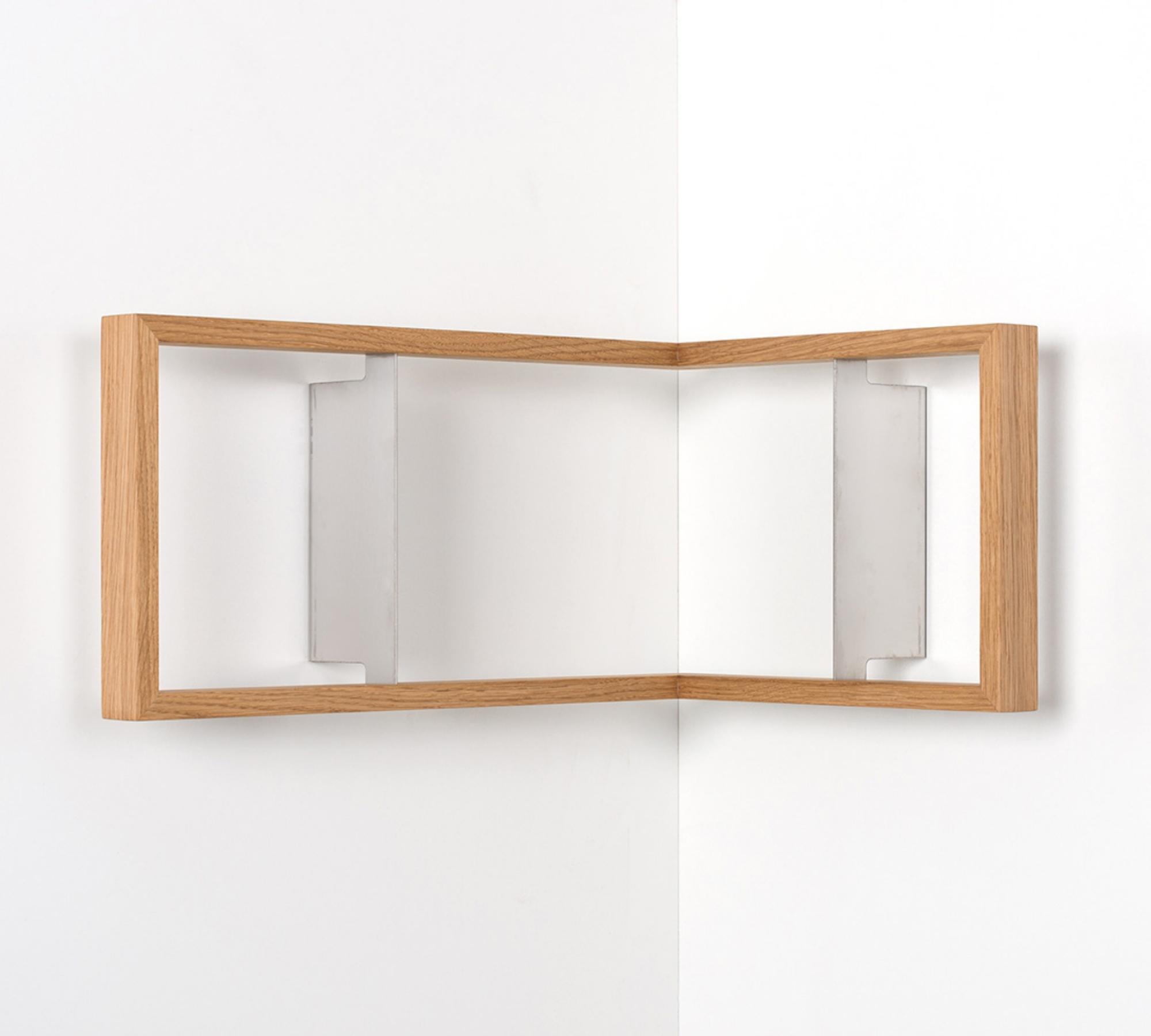 Eckregal Eichenrahmen b-eck1