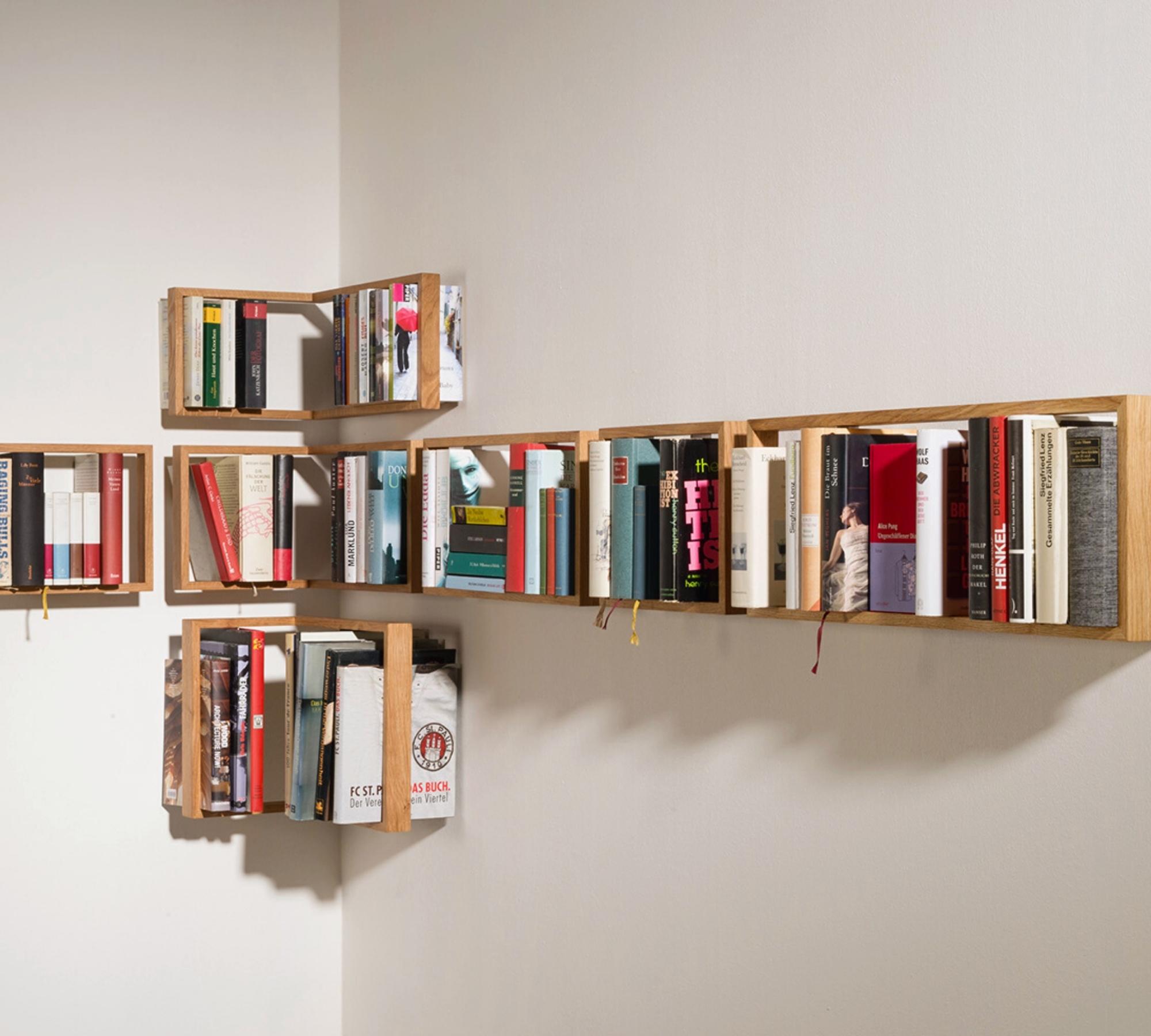 Eckregal Eichenrahmen b-eck1