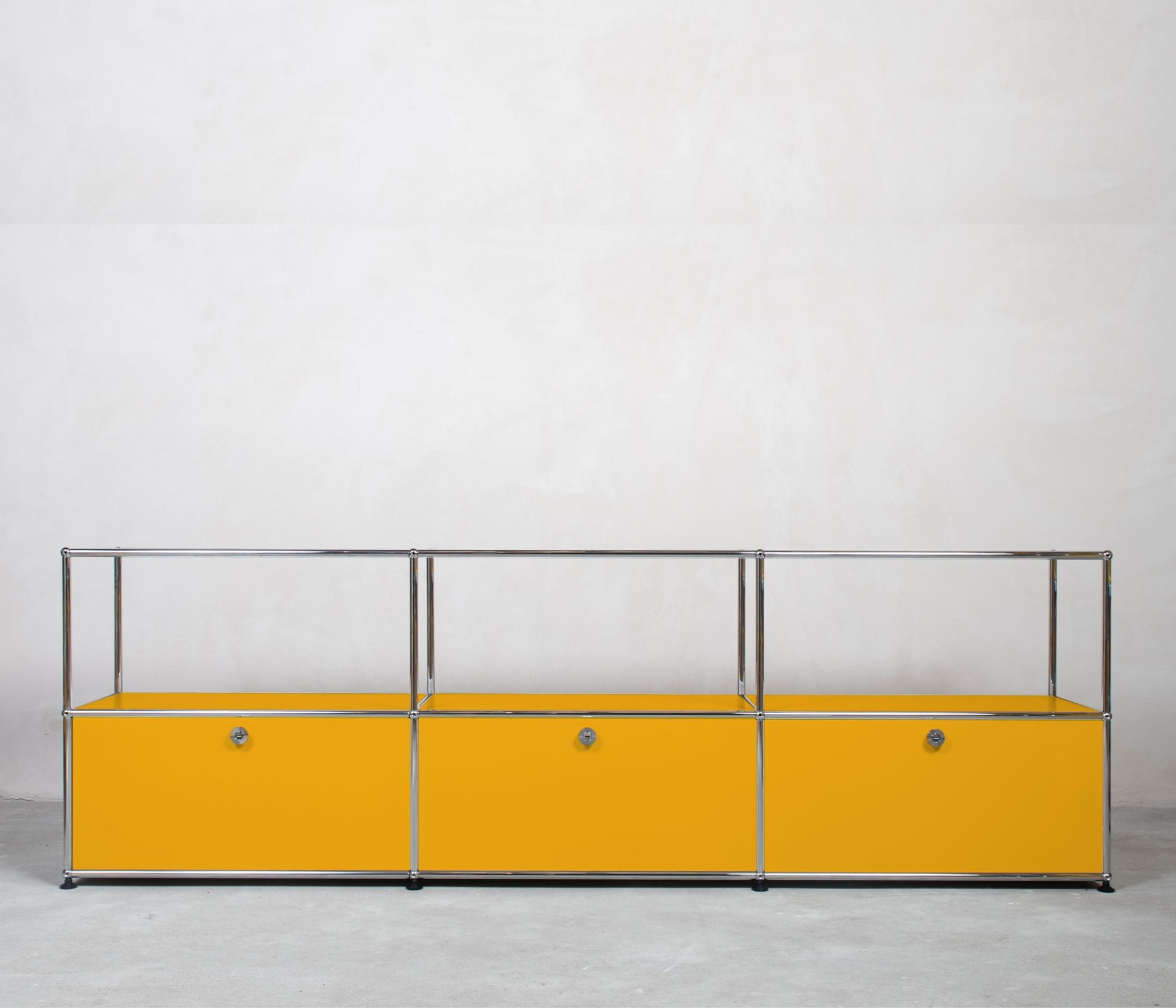USM Haller Sideboard 3x2 Fächer Goldgelb
