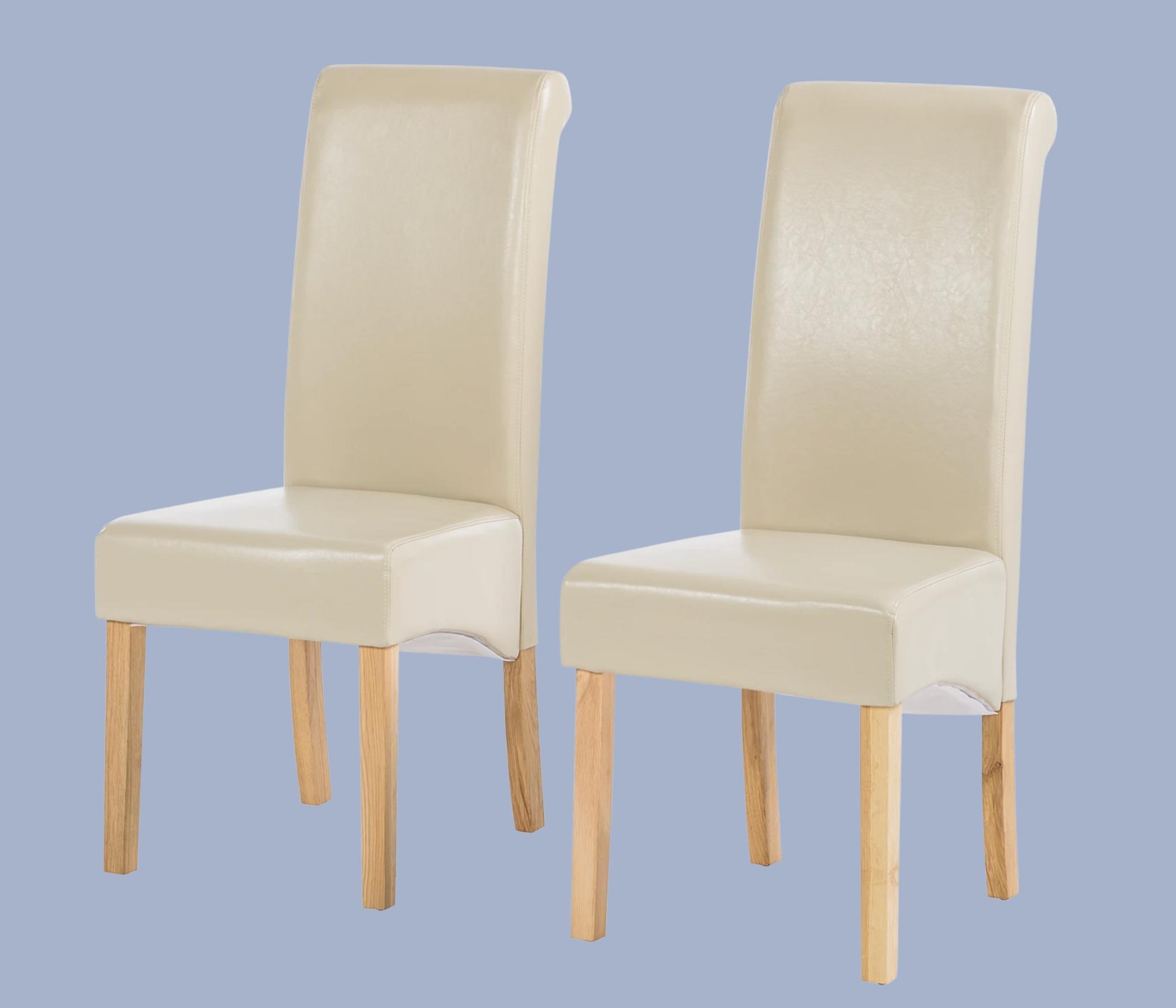 Polsterstuhl Nello I Creme 2er Set