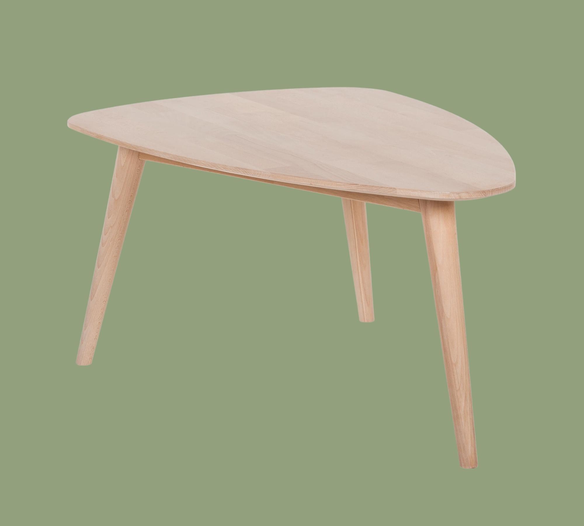 Nierenförmiger Couchtisch Buche Massiv