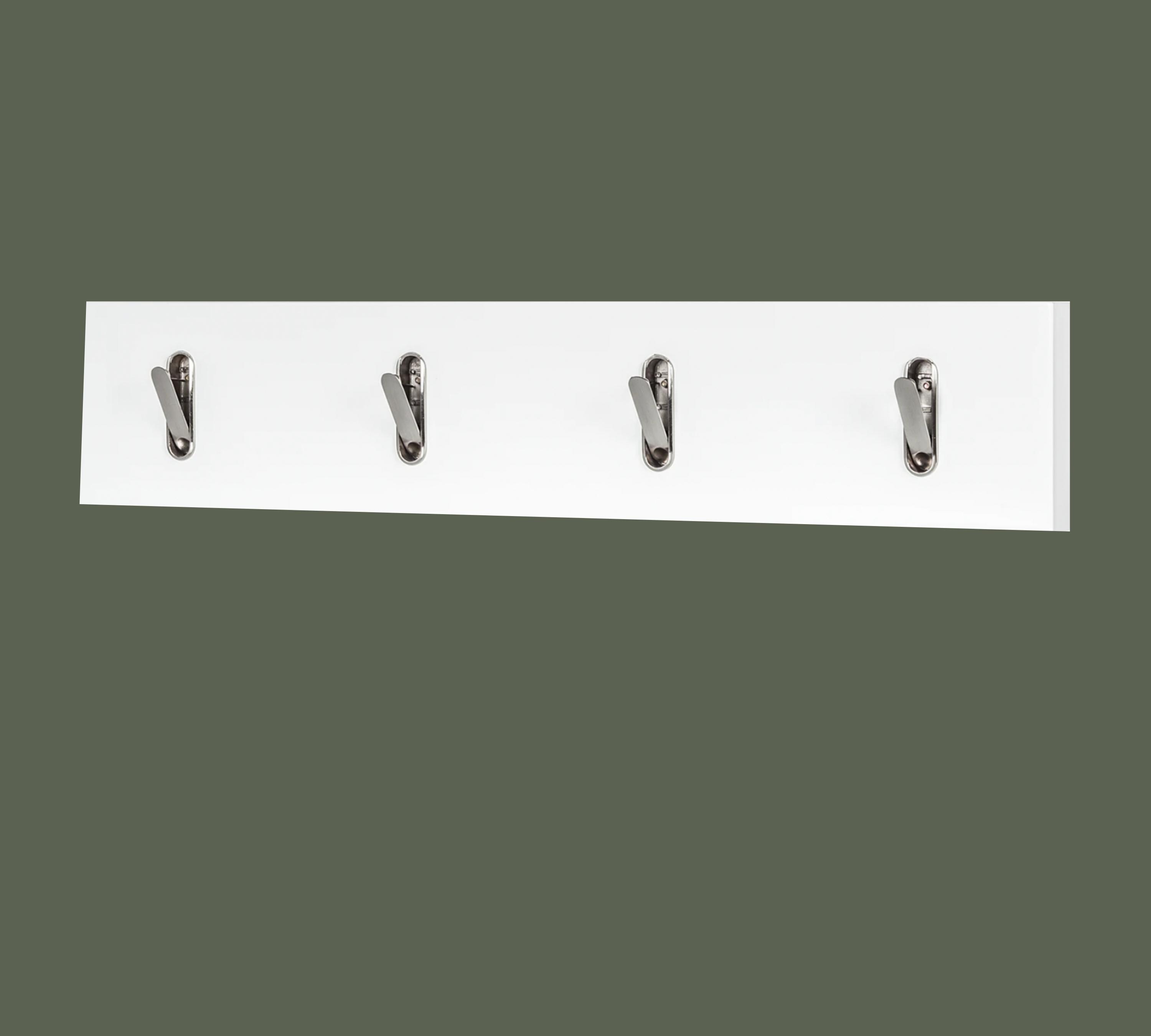 Coat rack with metal hooks White