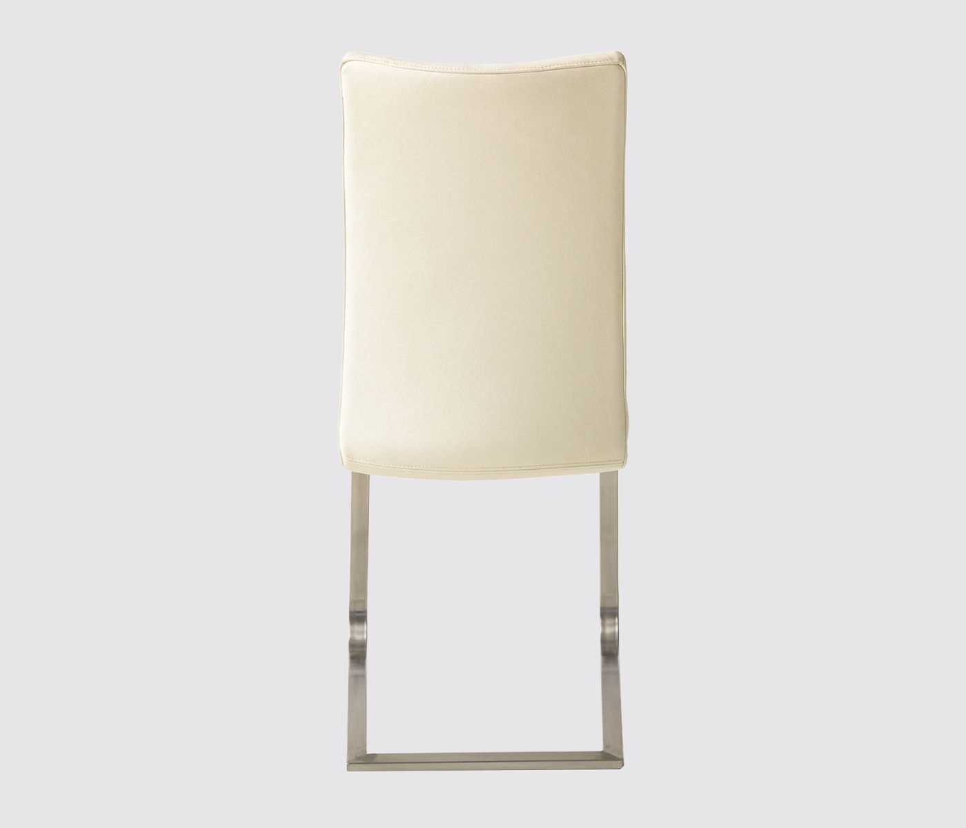 2x High-quality cantilever chairs with real leather cover