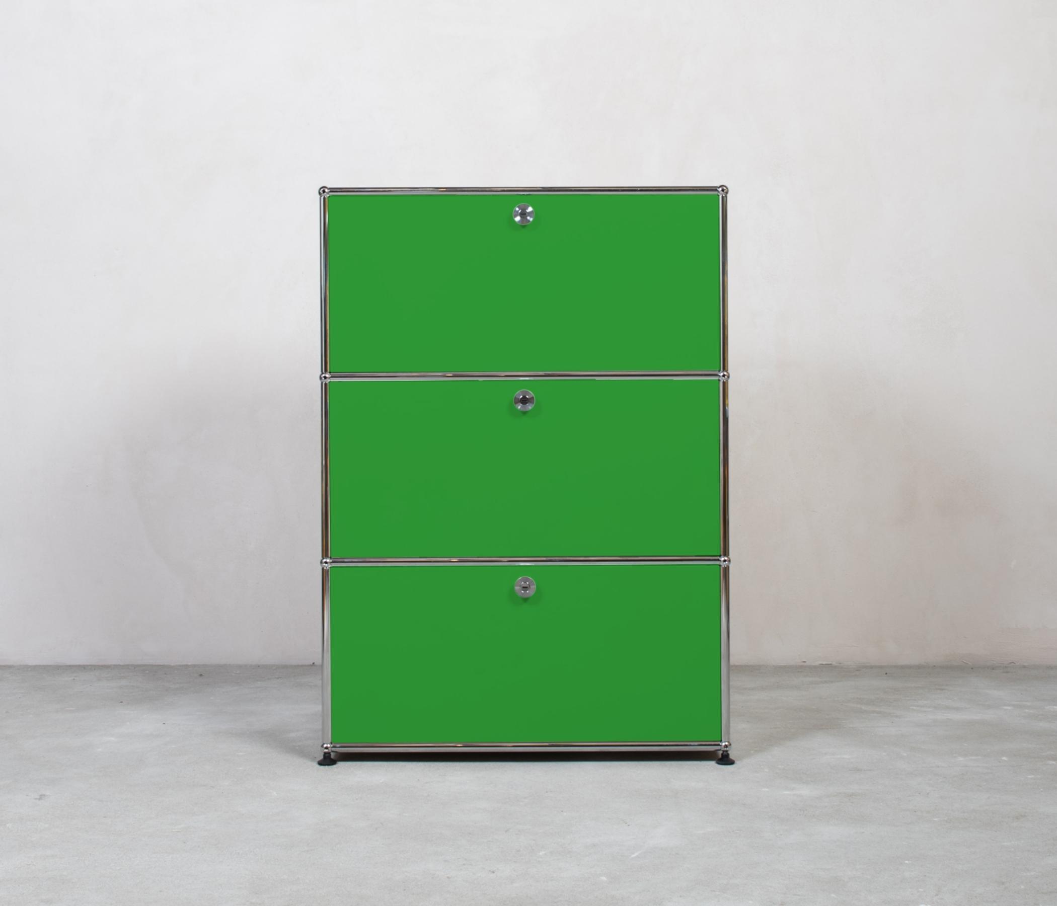 USM Haller Highboard 1x3 Fächer Grün