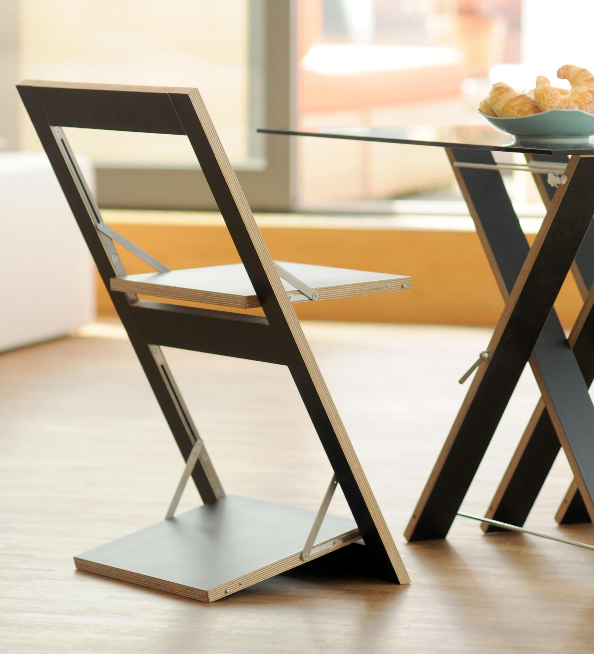 Fläpps Folding Chair Wood Black