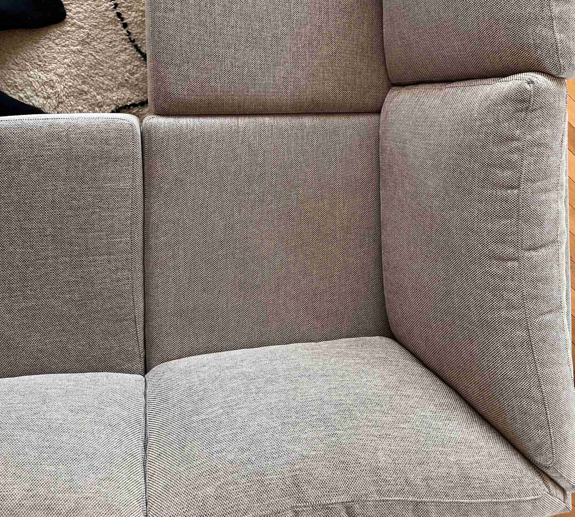 Indivi Ecksofa mit Loungemodul links Mojave Bezug Grau