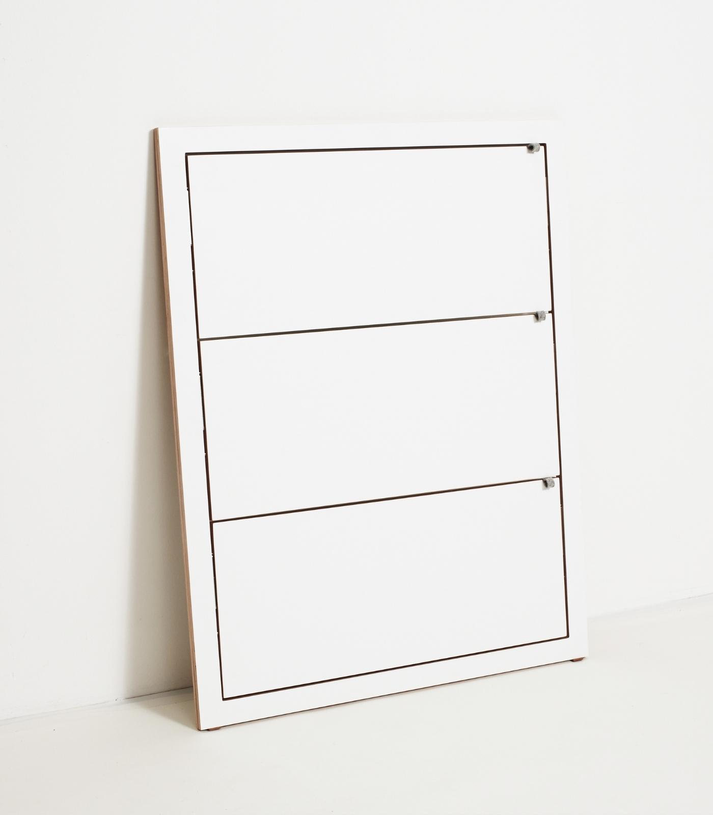 Fläpps Lean Shelf Wood White 80 x 100 cm