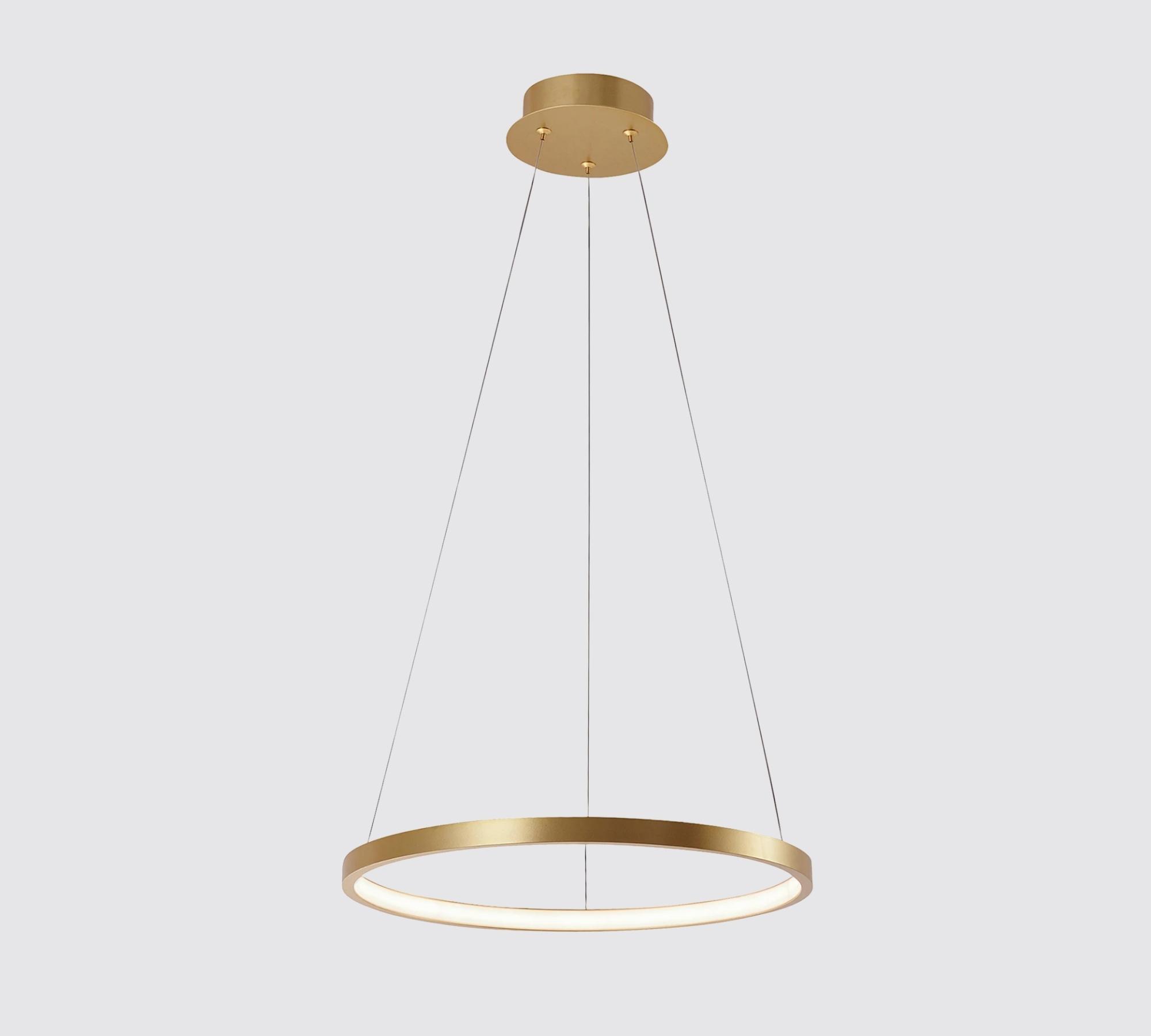 LED pendant light Double Circle Gold