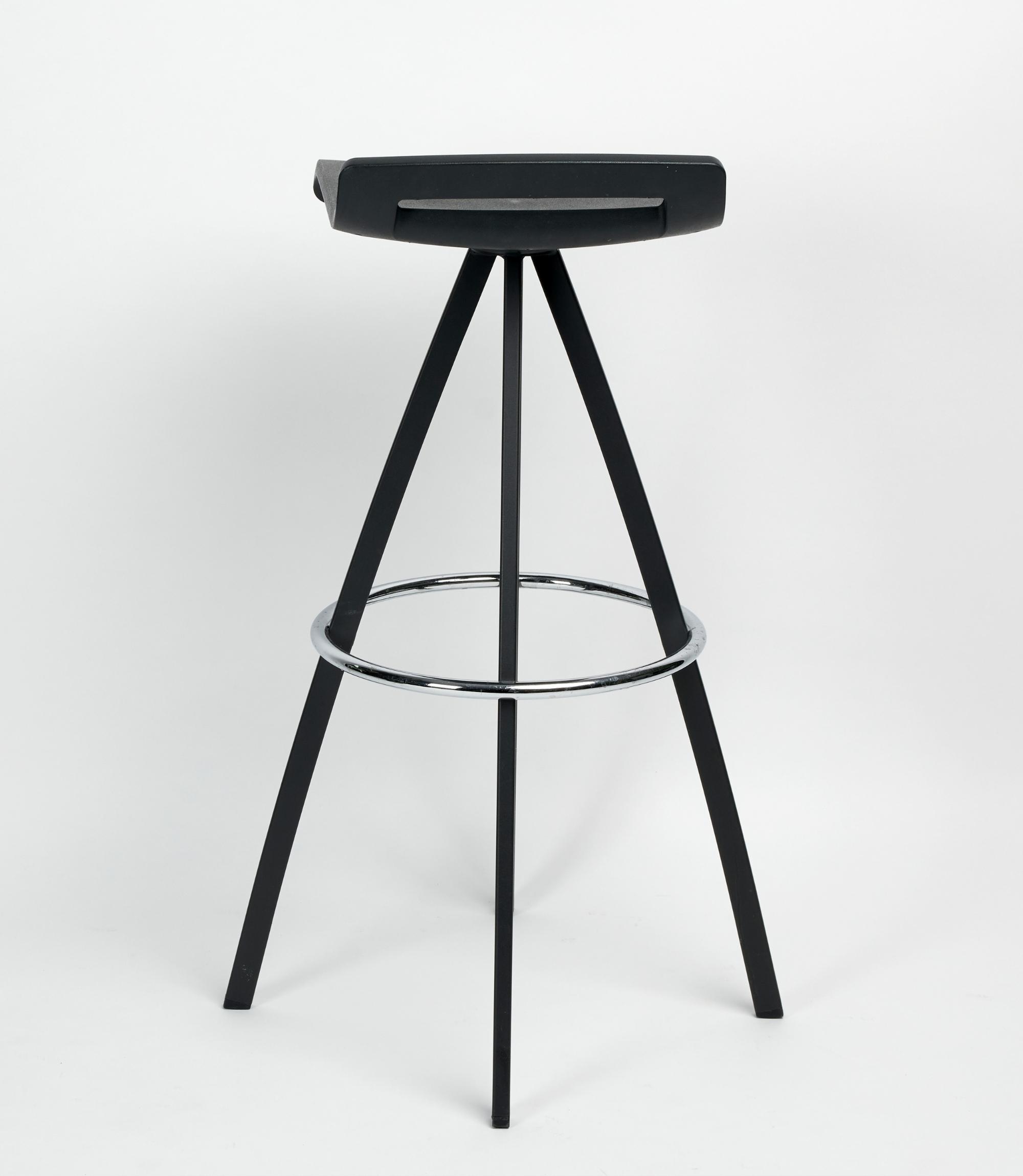 Drehbarer Barhocker Schwarz