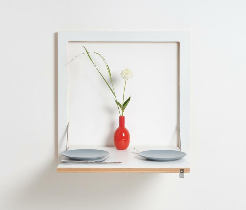 Fläpps Küchentisch Holz Weiß 60 x 60 cm