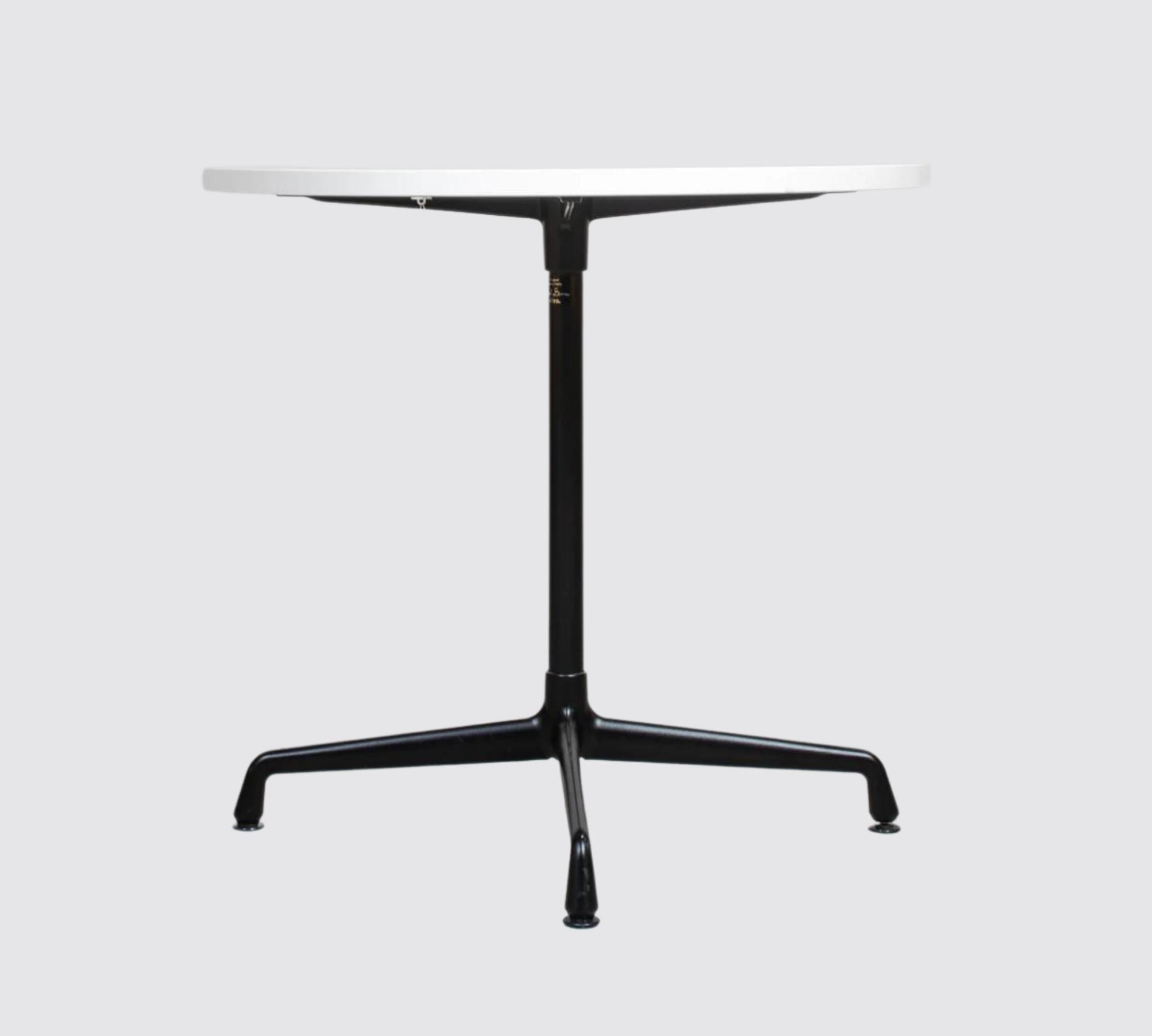 Eames Contract Table Weiß Rund