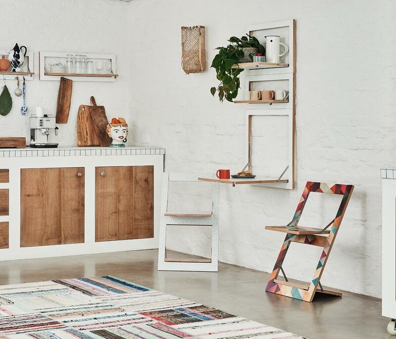 Fläpps Kitchen Table Wood White 60 x 60 cm