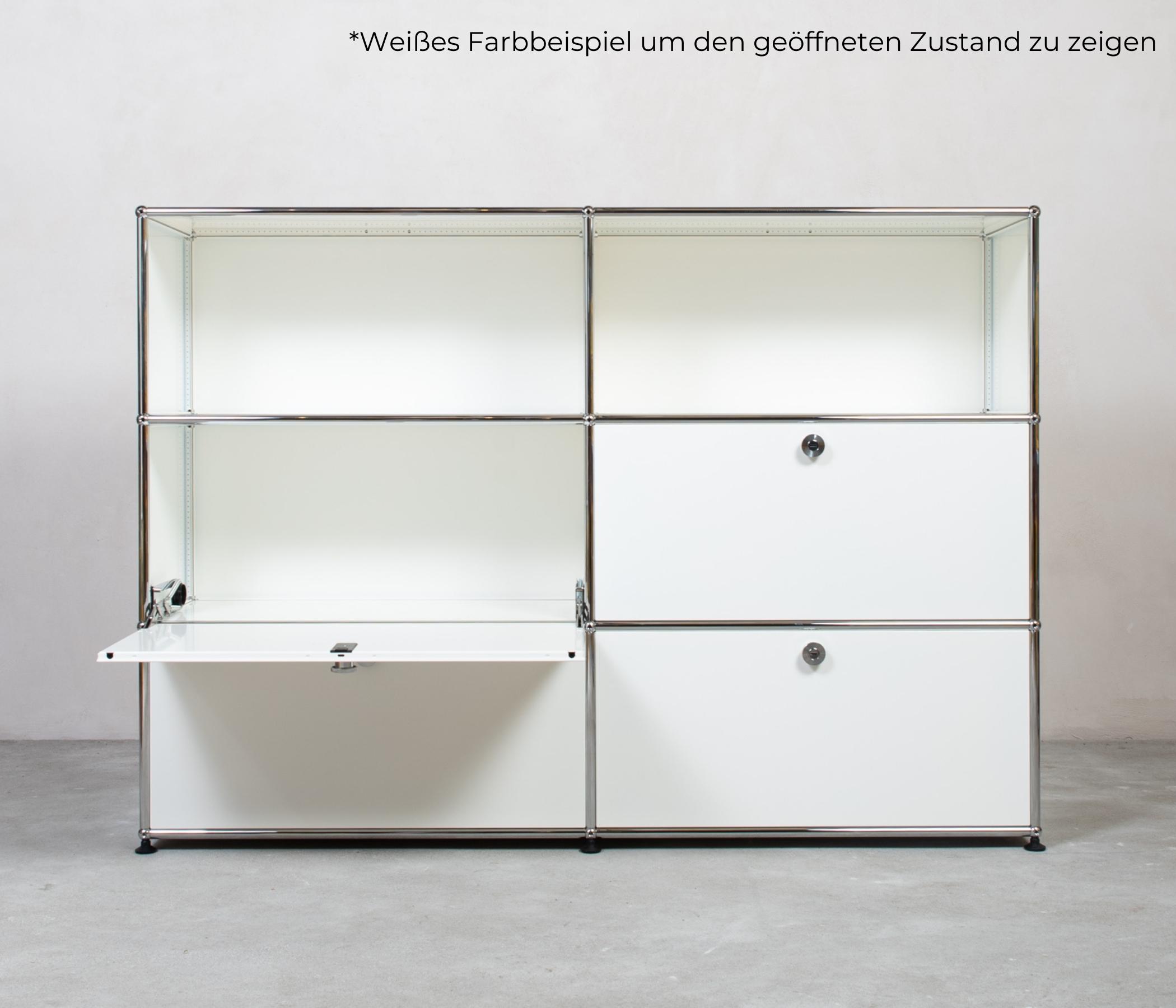 USM Haller Highboard 2x3 Fächer oben offen Reinweiß