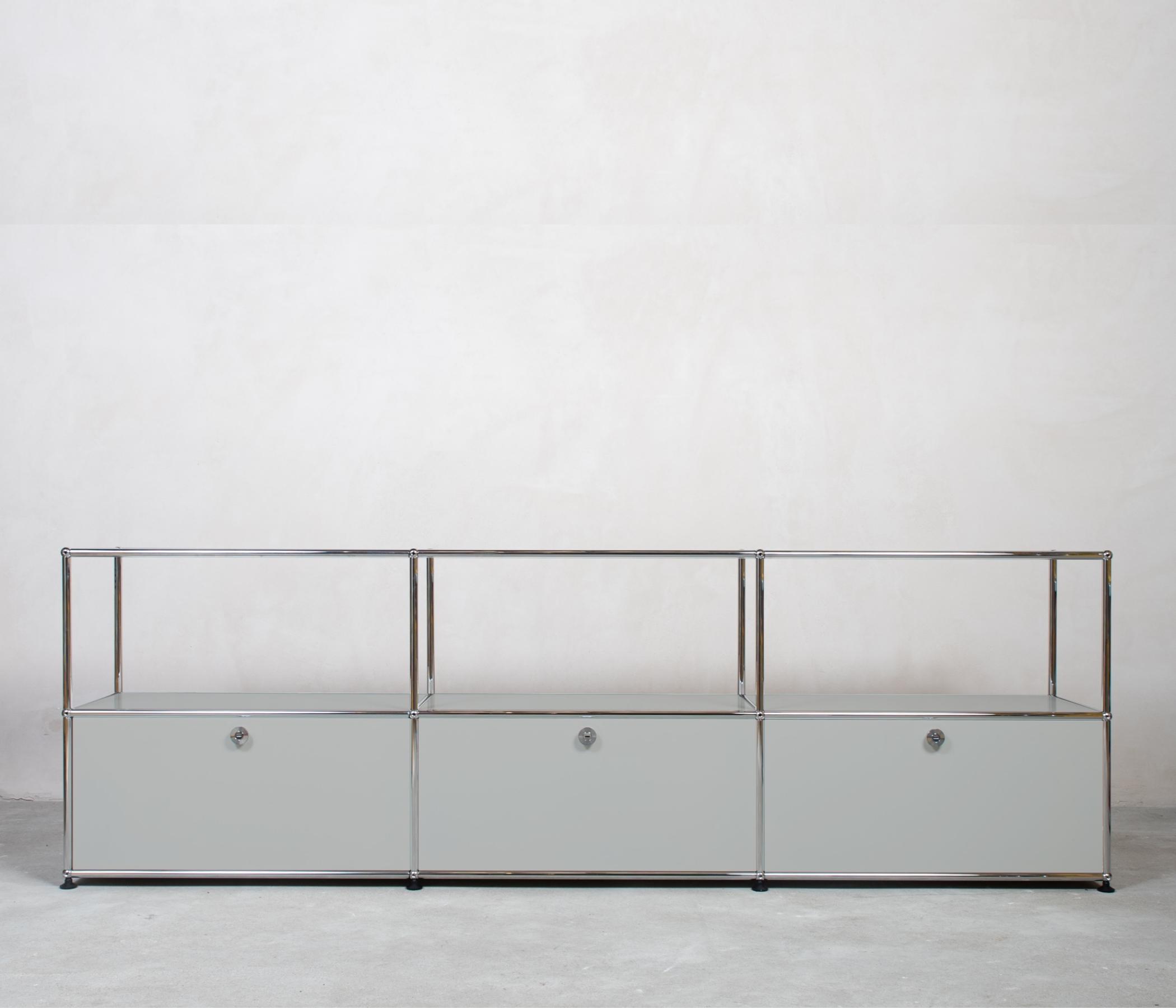 USM Haller Sideboard 3x2 Fächer offen Lichtgrau
