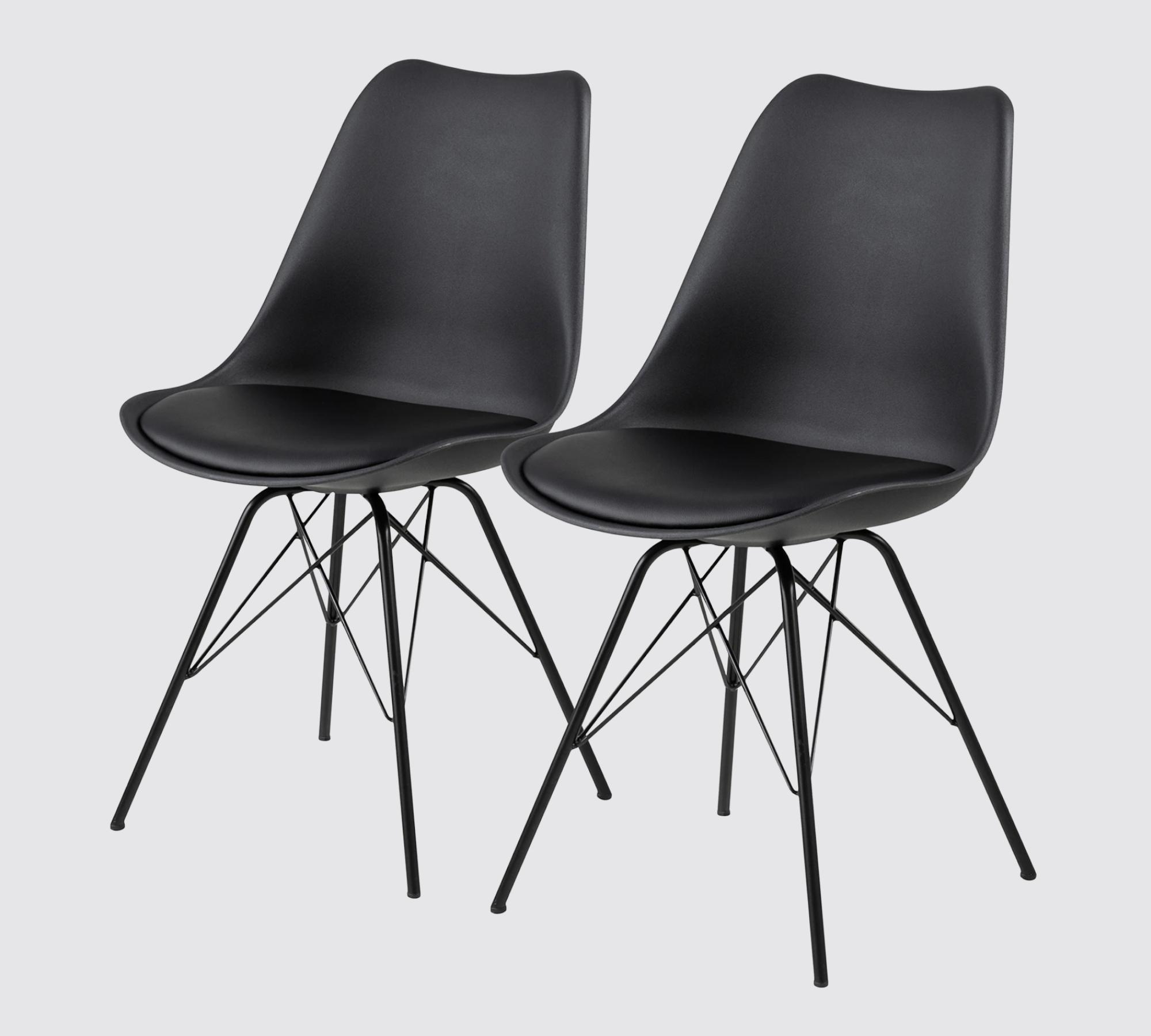 2x Esszimmerstühle Schwarz