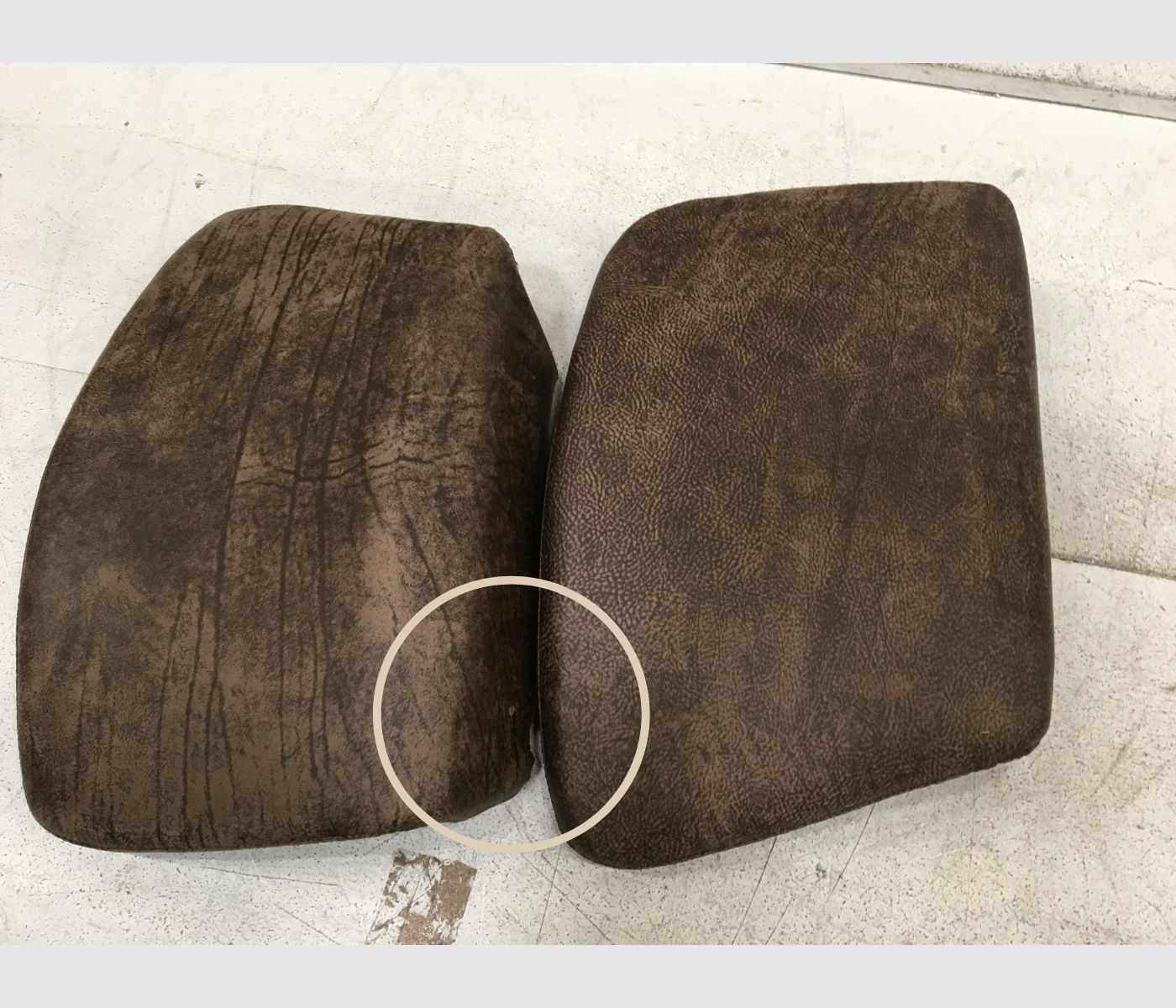 Armchair made of microfiber and steel Brown