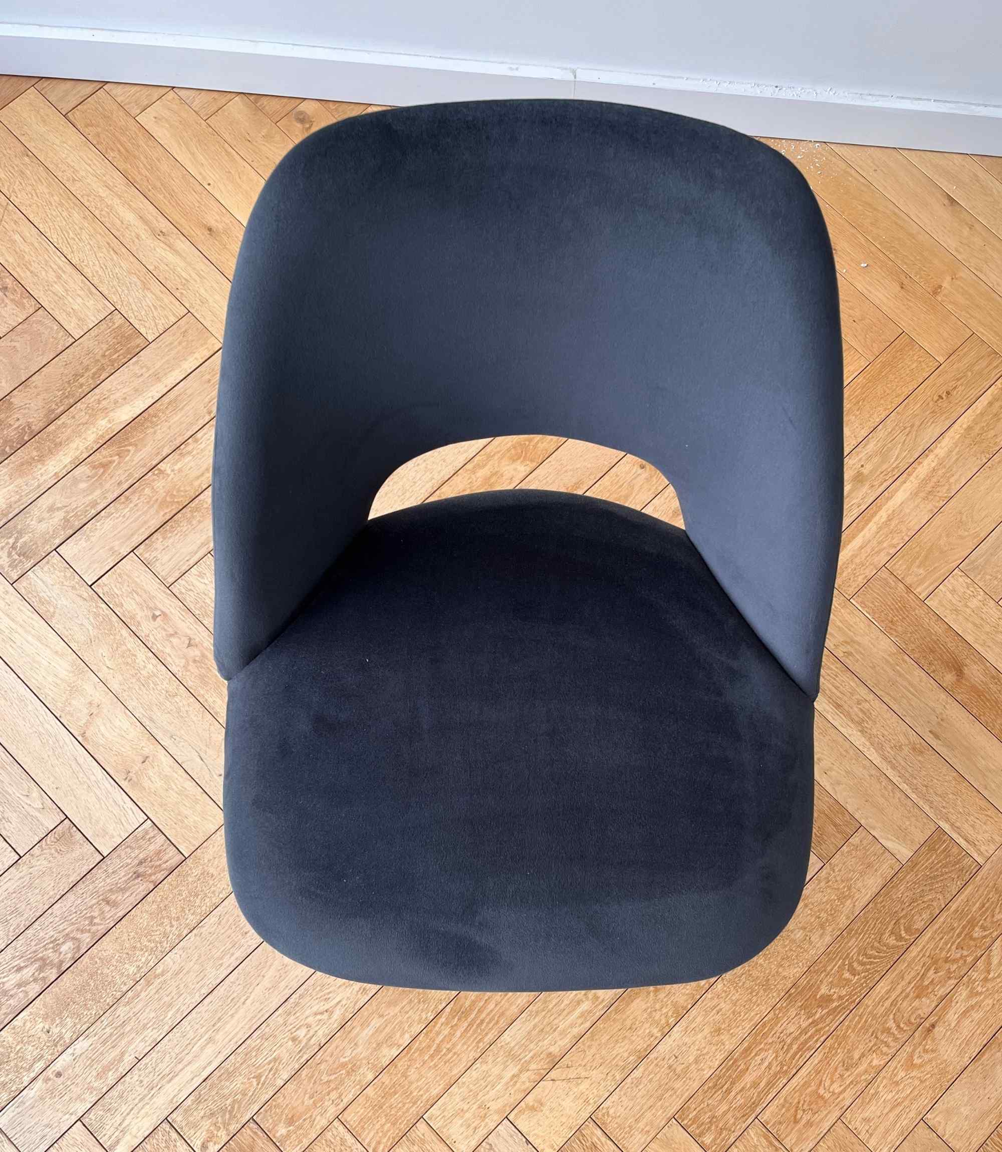 Esszimmerstuhl Andrew Samt Navy 