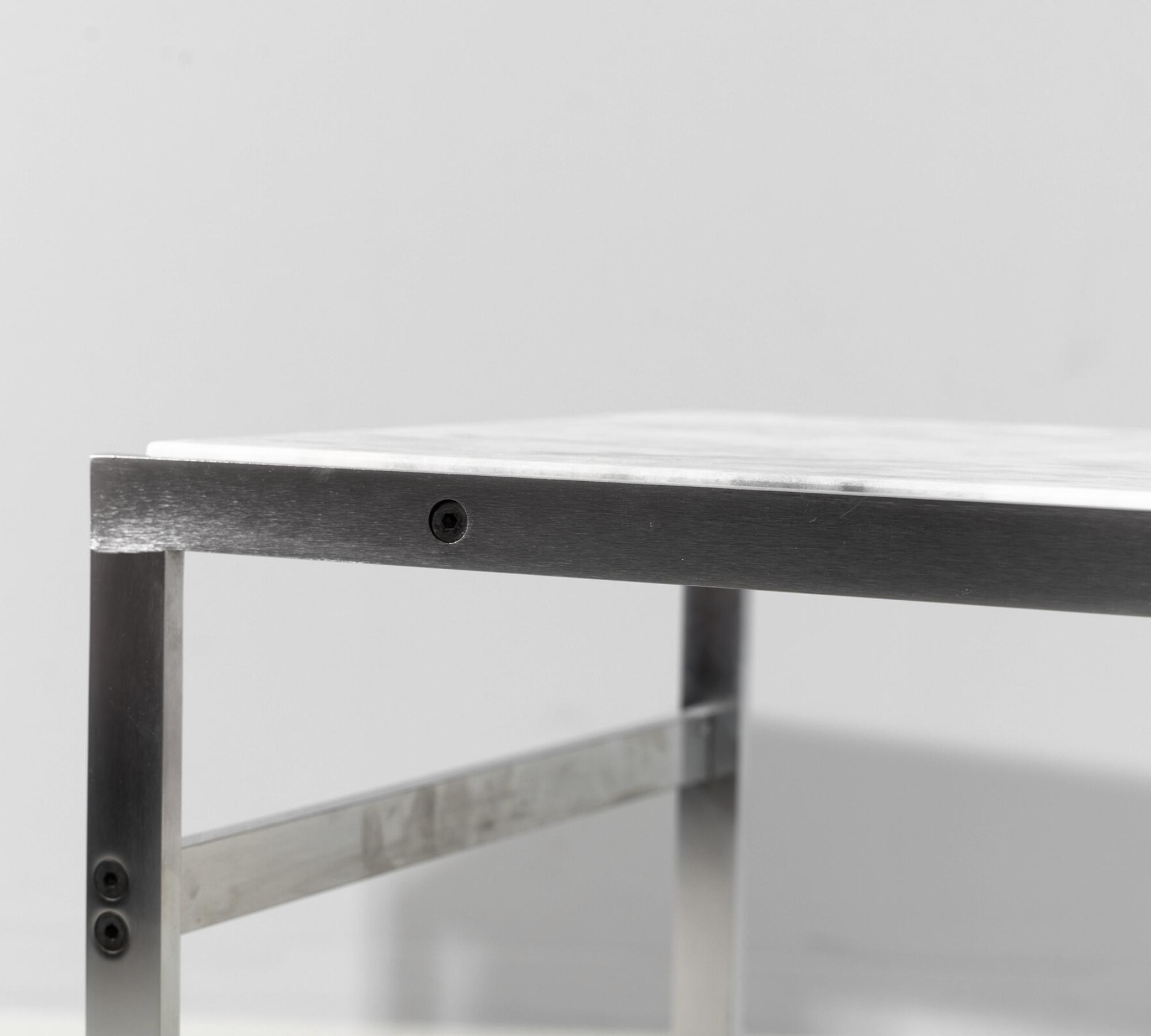 Marmor-Beistelltisch BO554 Preben Fabricius Schwarz/Weiß
