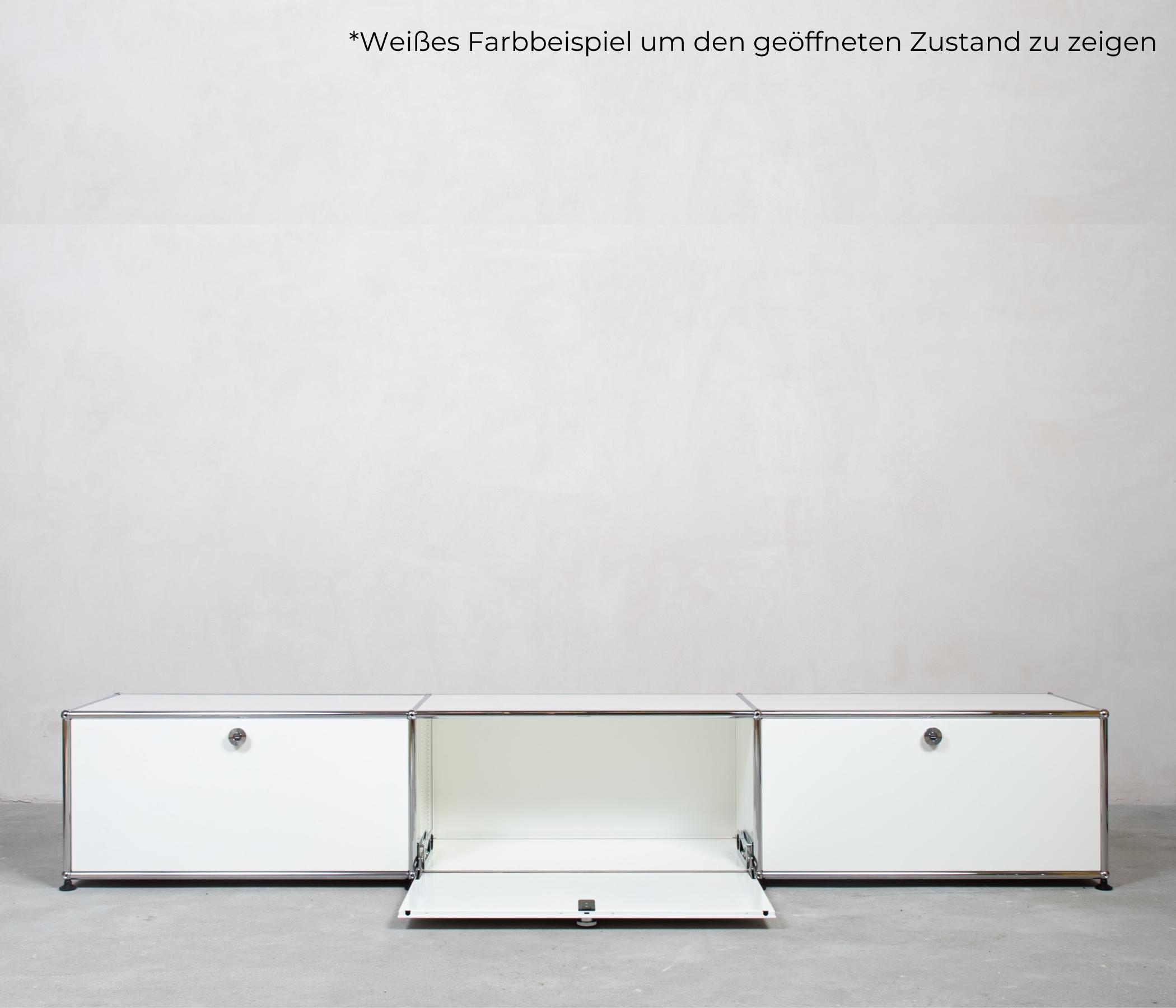 USM Haller Lowboard 3x1 Fächer Reinweiß