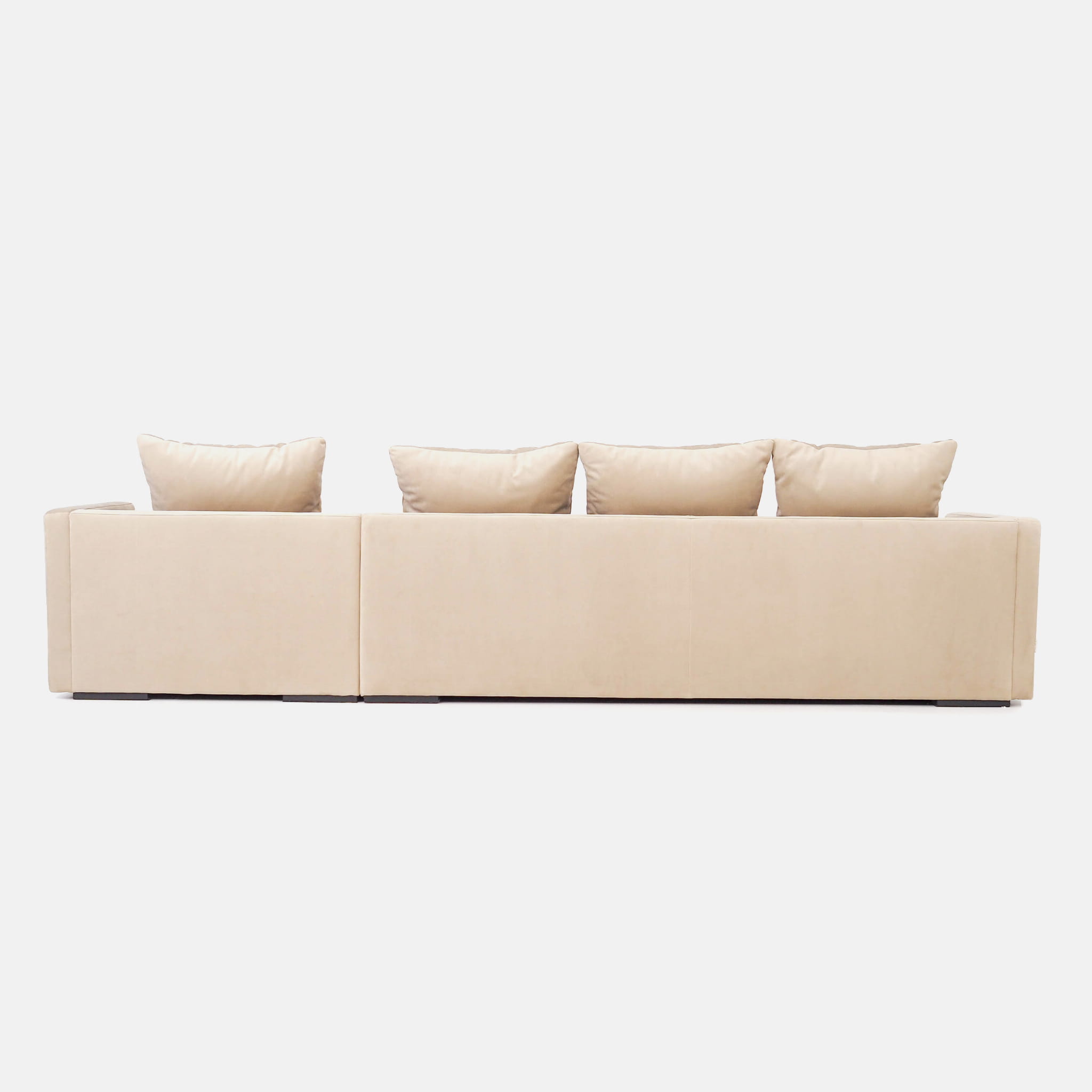 Kopenhaga Ecksofa 4-Sitzer Beige Velour