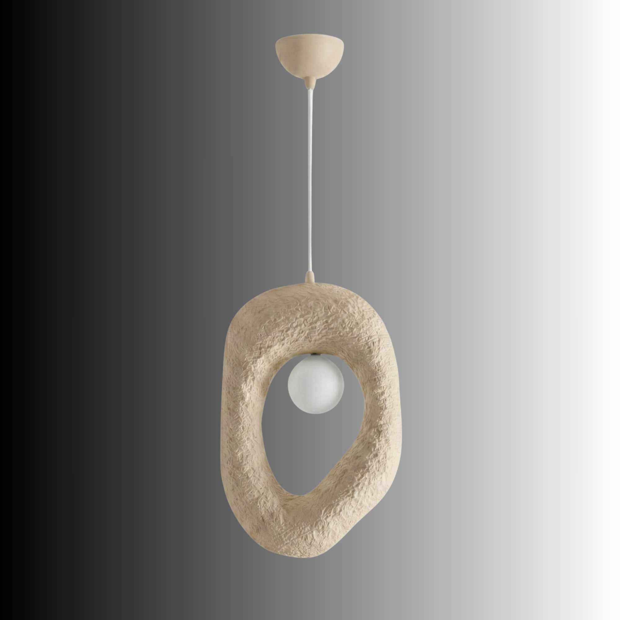 Zoga-1001-Nua Lampada a sospensione Crema