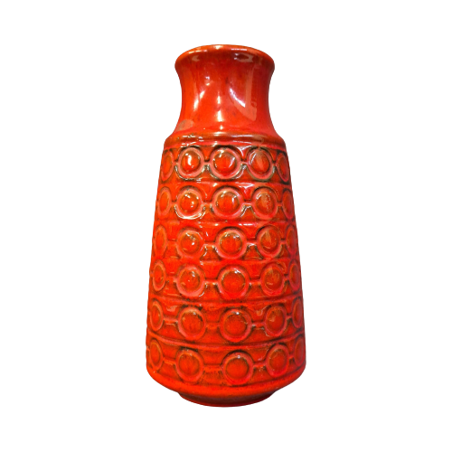 Vintage Vase Keramik Rot