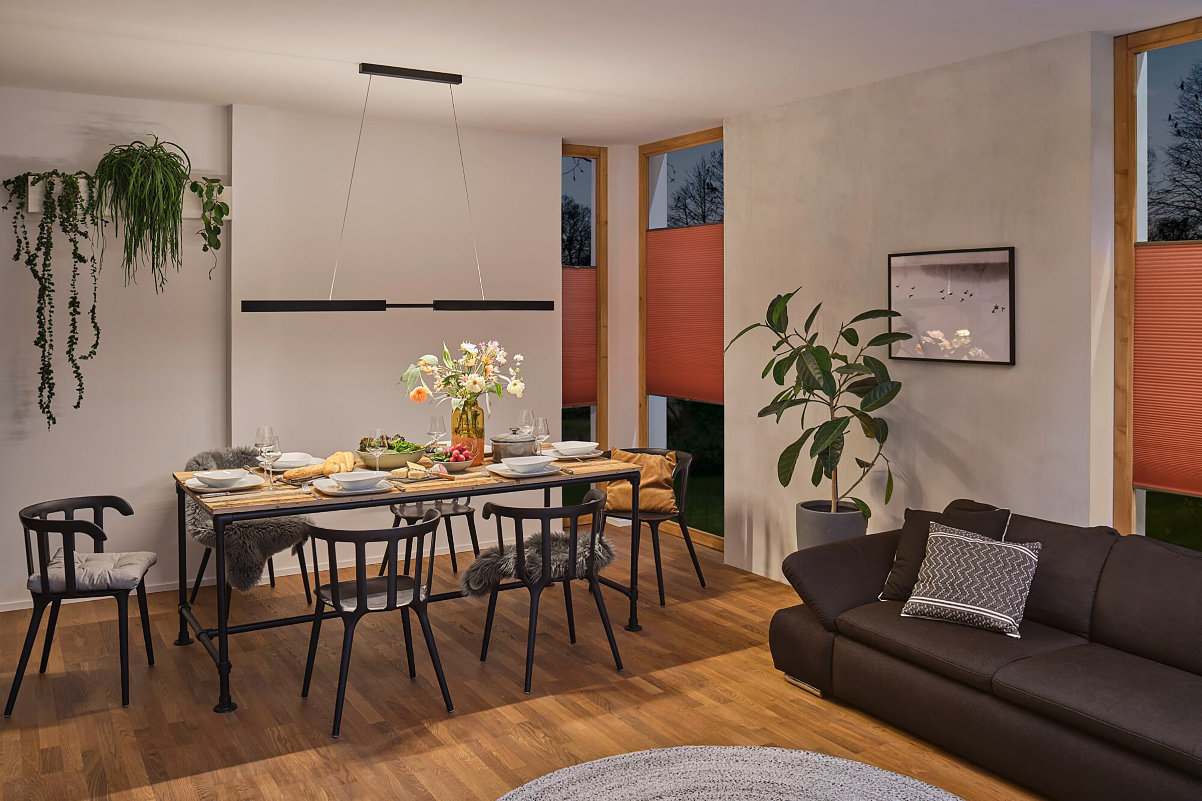 Aptare LED-Pendelleuchte Aluminium Schwarz