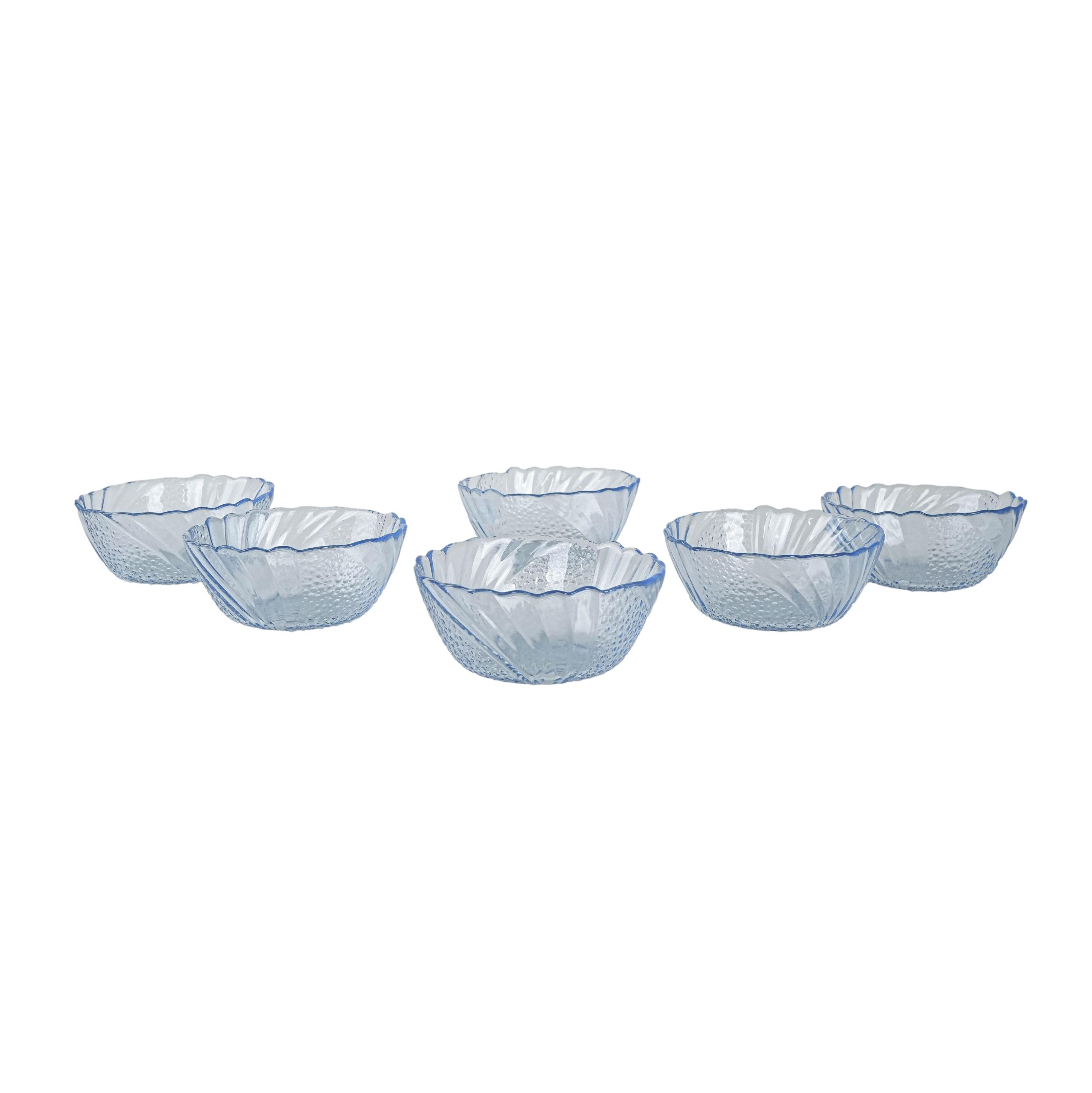 Glasschüssel-Set Transparent 1970er Jahre