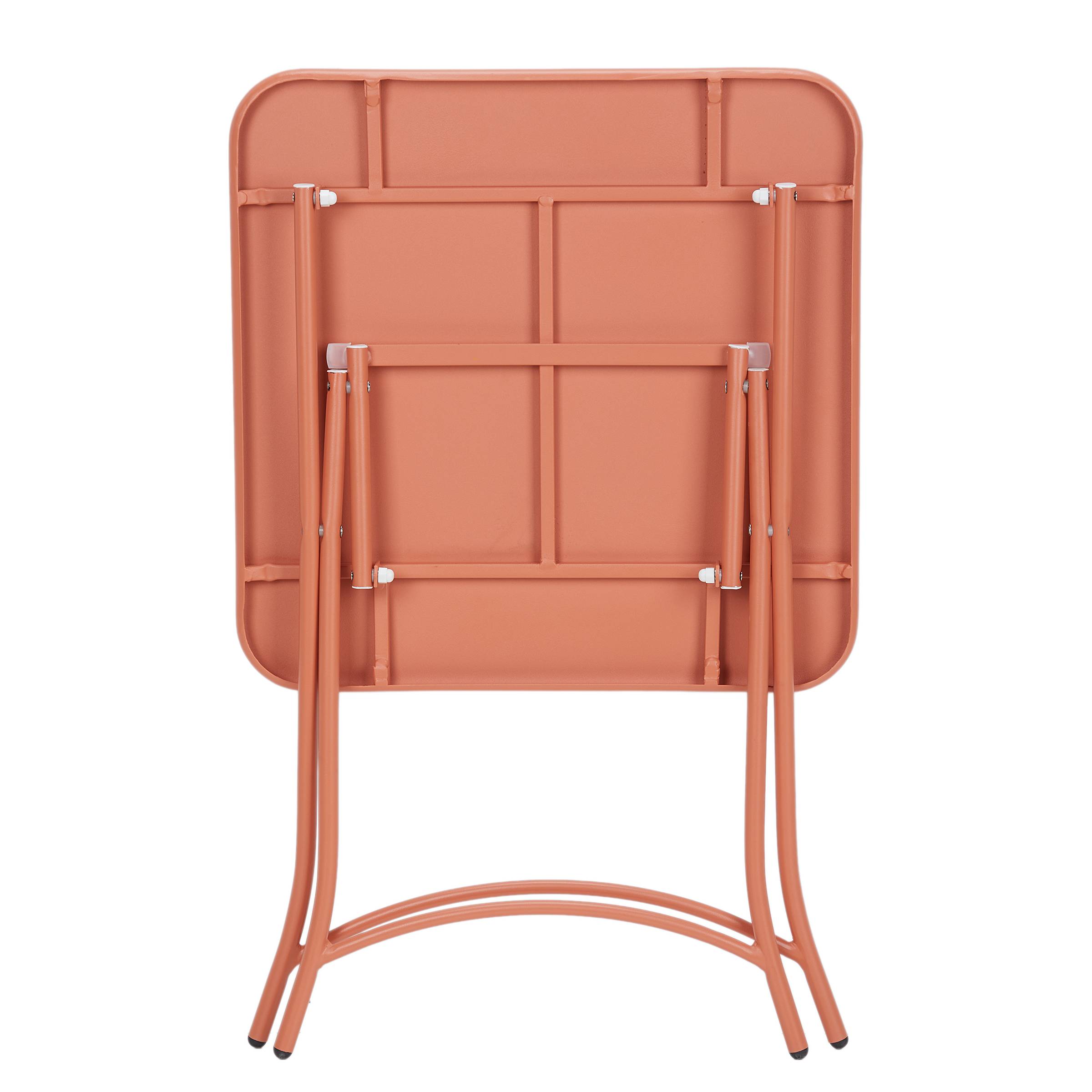 Folding table URBAN ONE steel orange red